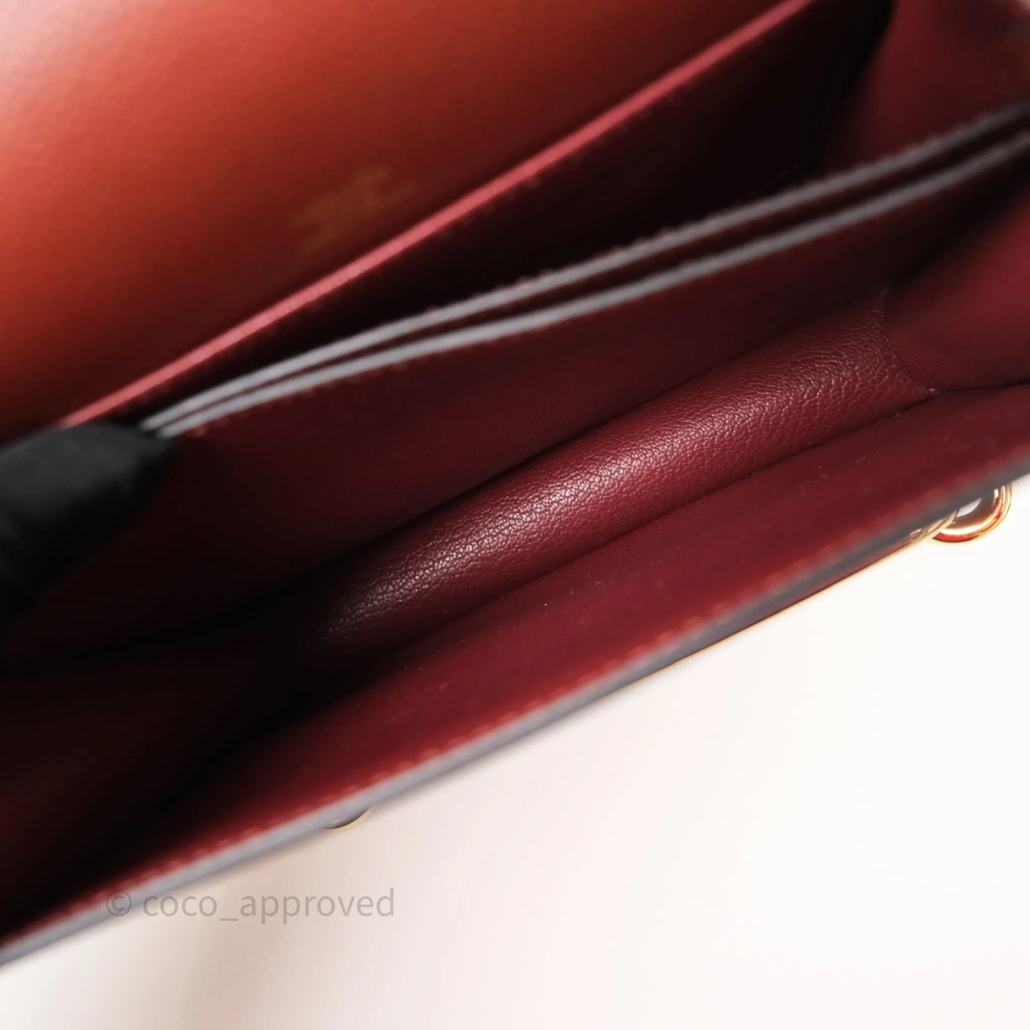 Herms Mini Roulis Rouge H 55 Evercolor Gold Hardware