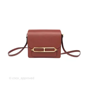 Herms Mini Roulis Rouge H 55 Evercolor Gold Hardware