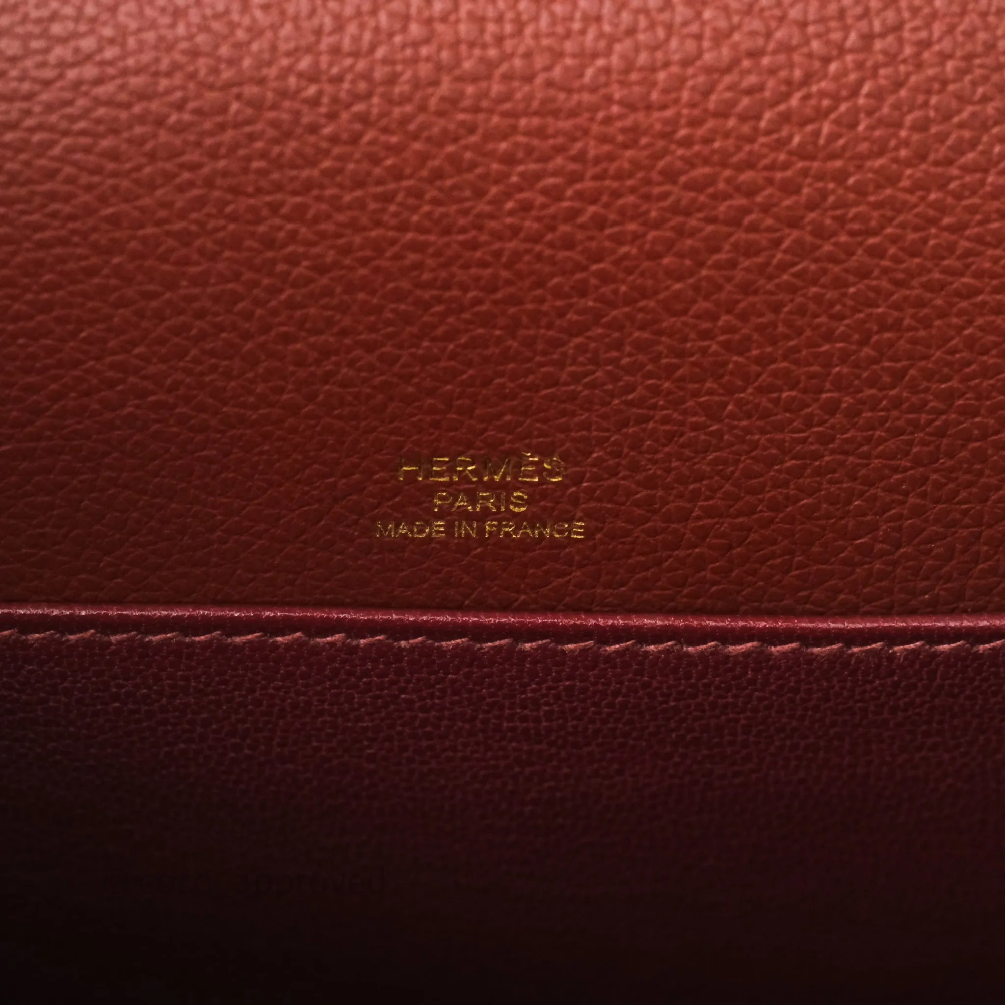 Herms Mini Roulis Rouge H 55 Evercolor Gold Hardware