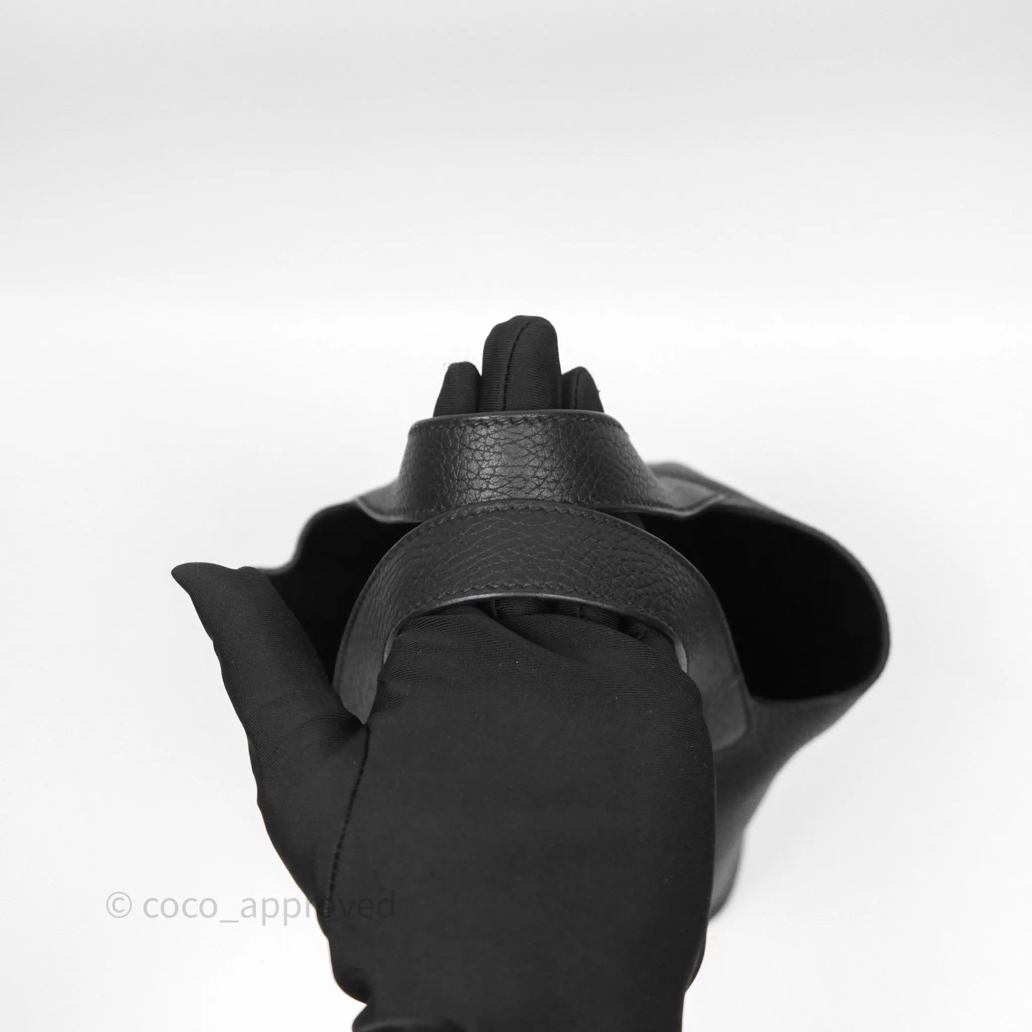 Herms Picotin 18 Black Noir 89 Clemence Gold Hardware