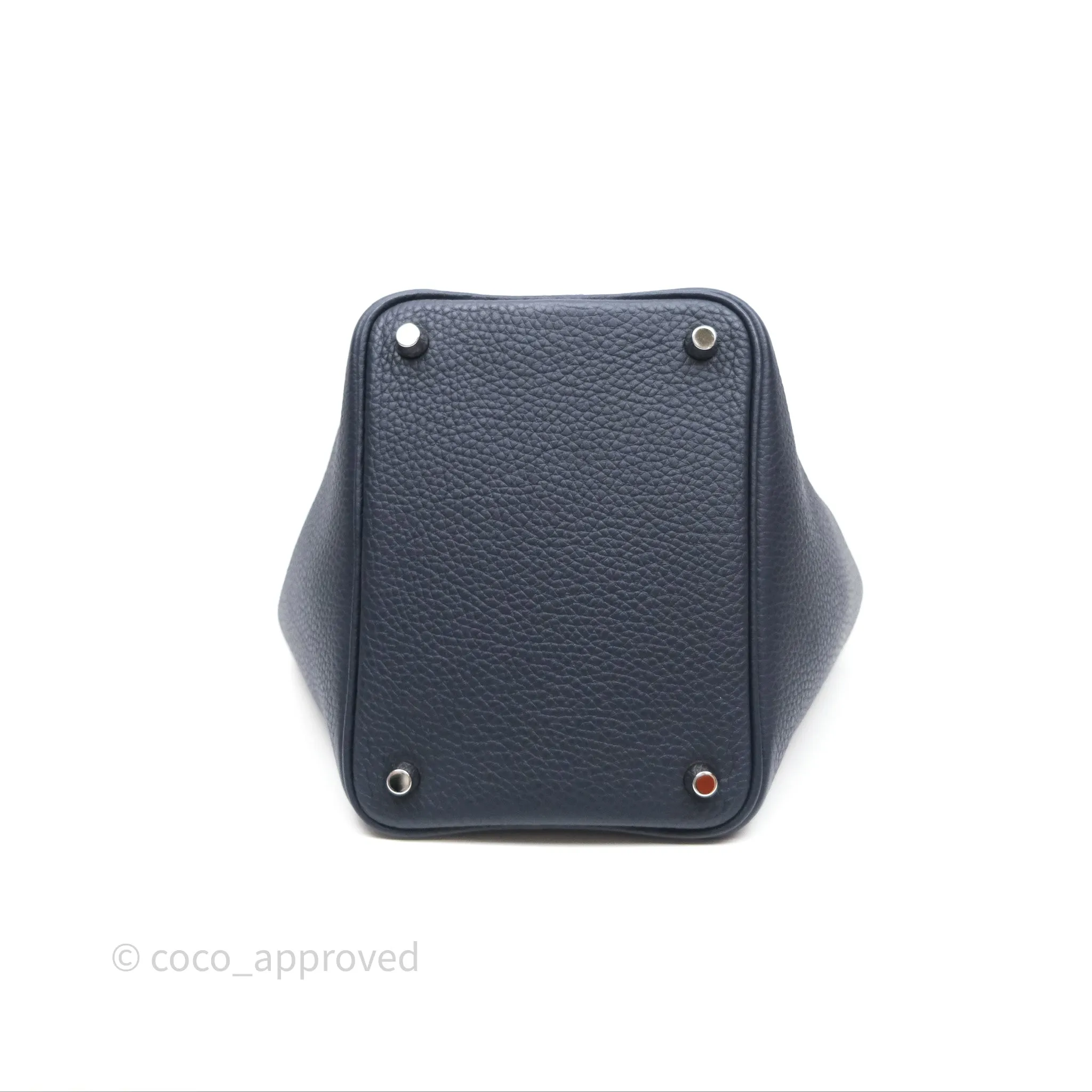 Herms Picotin 18 Bleu Nuit 2Z Clemence Palladium Hardware