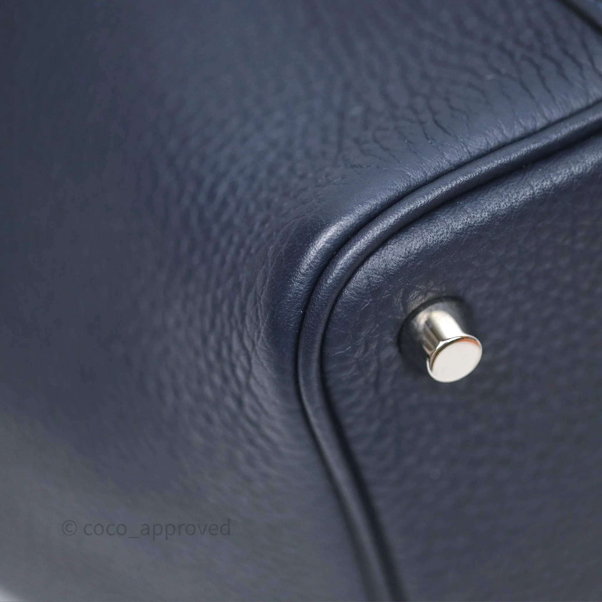 Herms Picotin 18 Bleu Nuit 2Z Clemence Palladium Hardware