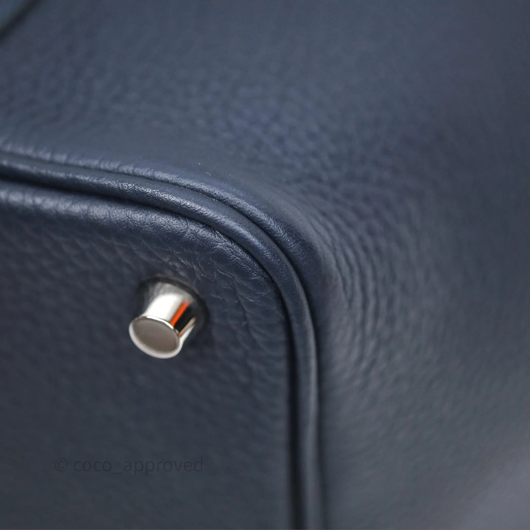 Herms Picotin 18 Bleu Nuit 2Z Clemence Palladium Hardware