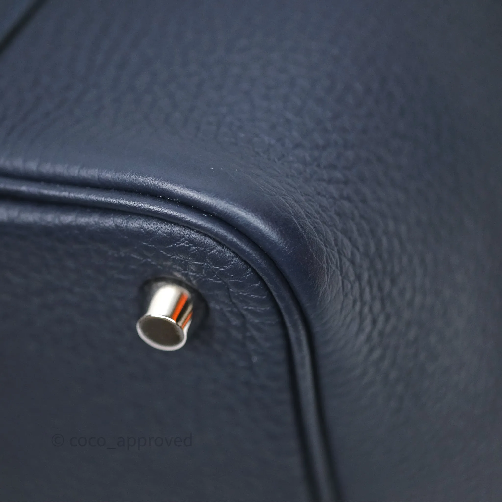 Herms Picotin 18 Bleu Nuit 2Z Clemence Palladium Hardware