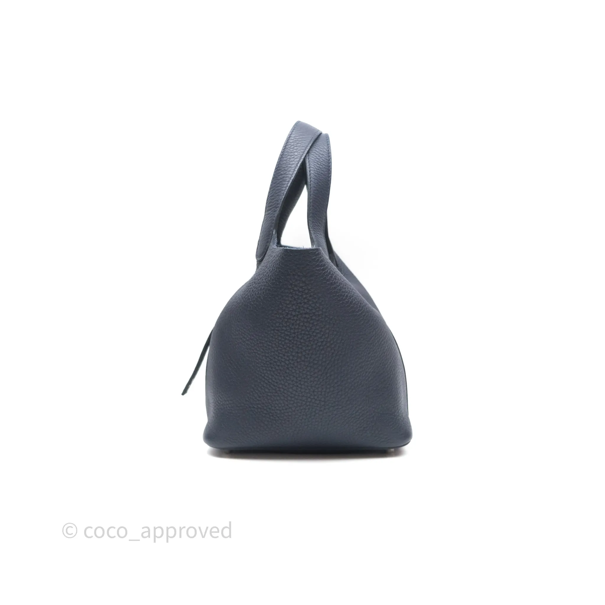 Herms Picotin 18 Bleu Nuit 2Z Clemence Palladium Hardware