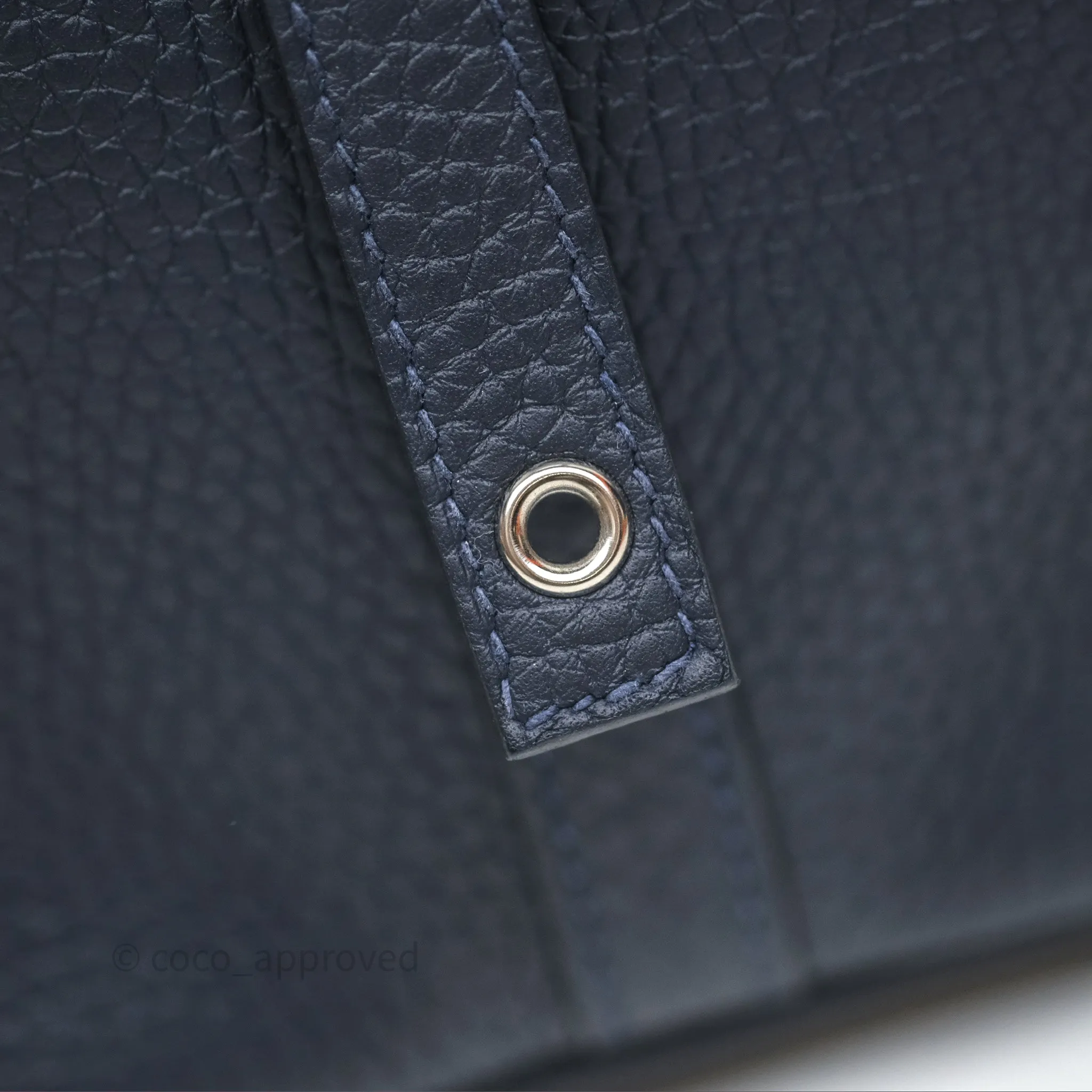 Herms Picotin 18 Bleu Nuit 2Z Clemence Palladium Hardware
