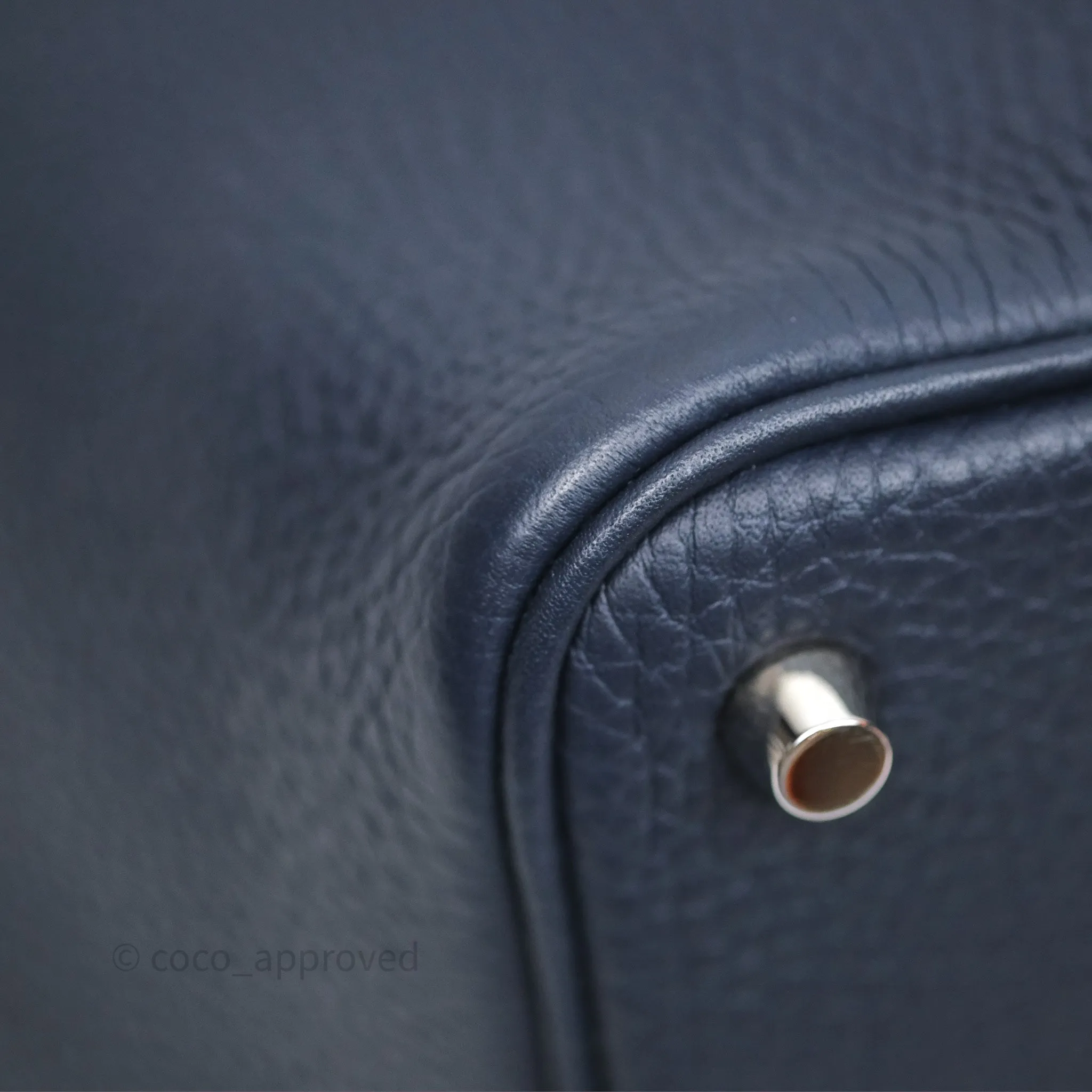 Herms Picotin 18 Bleu Nuit 2Z Clemence Palladium Hardware