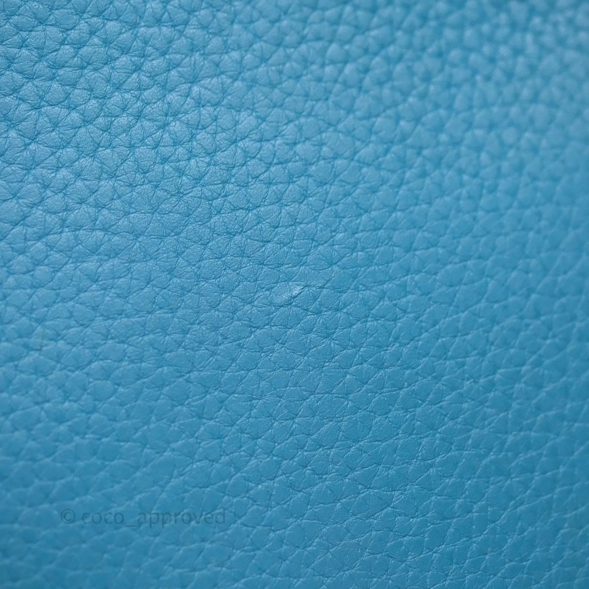 Herms Picotin 18 Blue Jean 75 Clemence Palladium Hardware