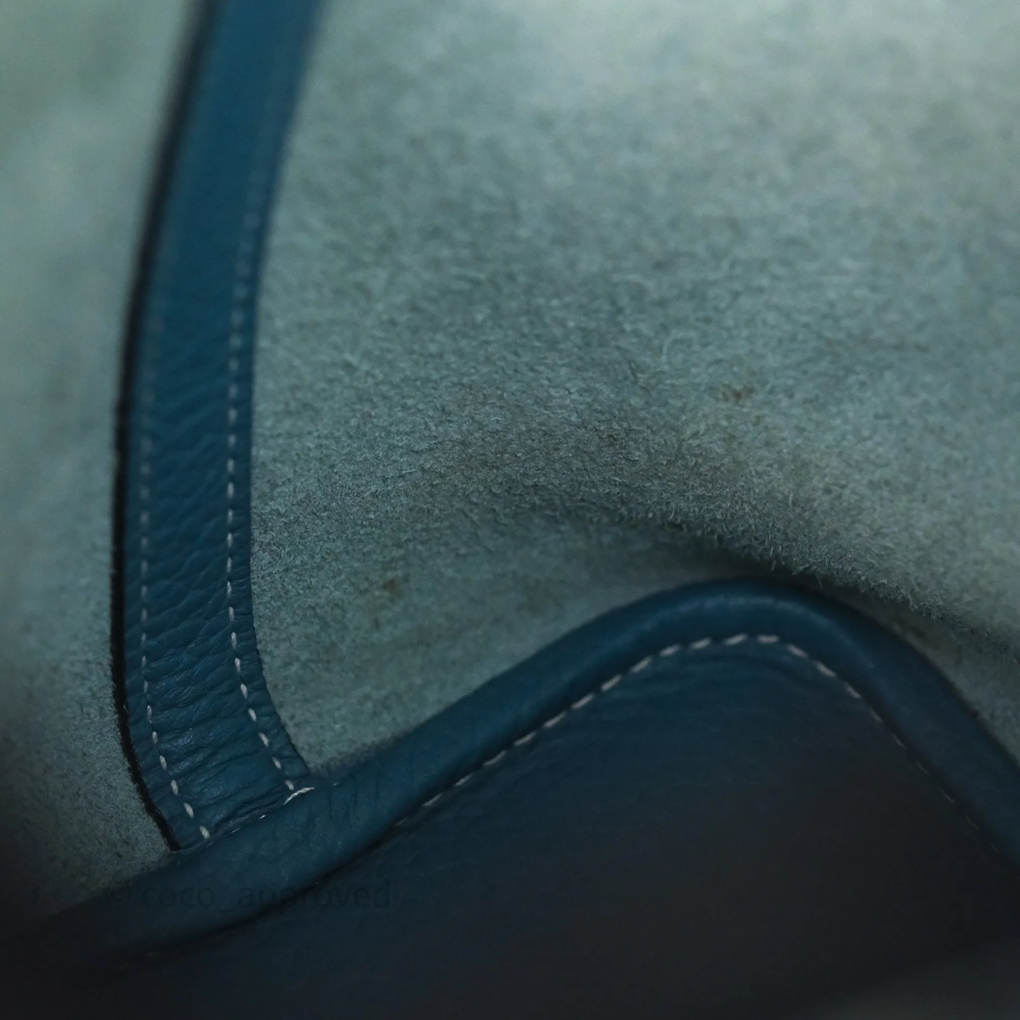 Herms Picotin 18 Blue Jean 75 Clemence Palladium Hardware