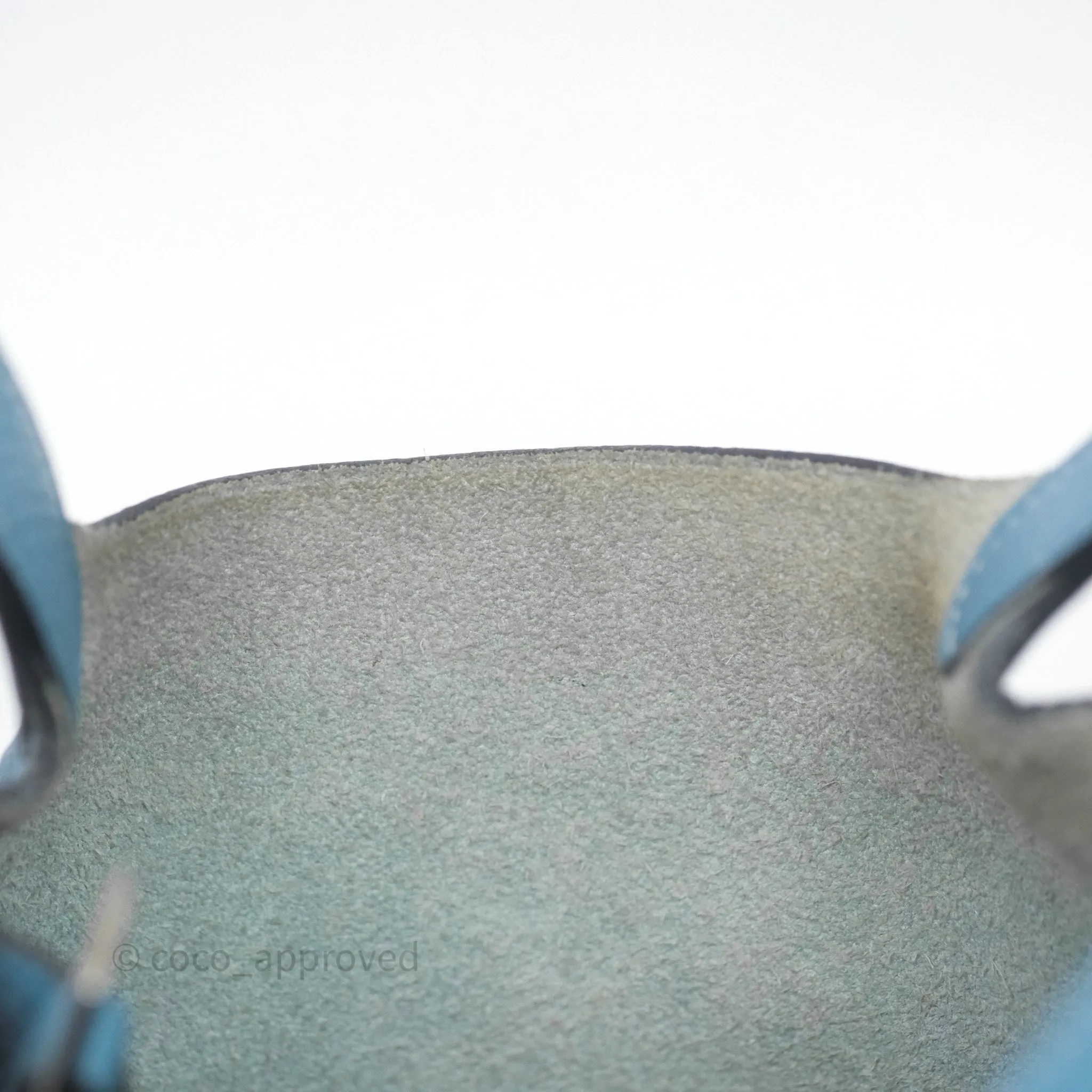 Herms Picotin 18 Blue Jean 75 Clemence Palladium Hardware
