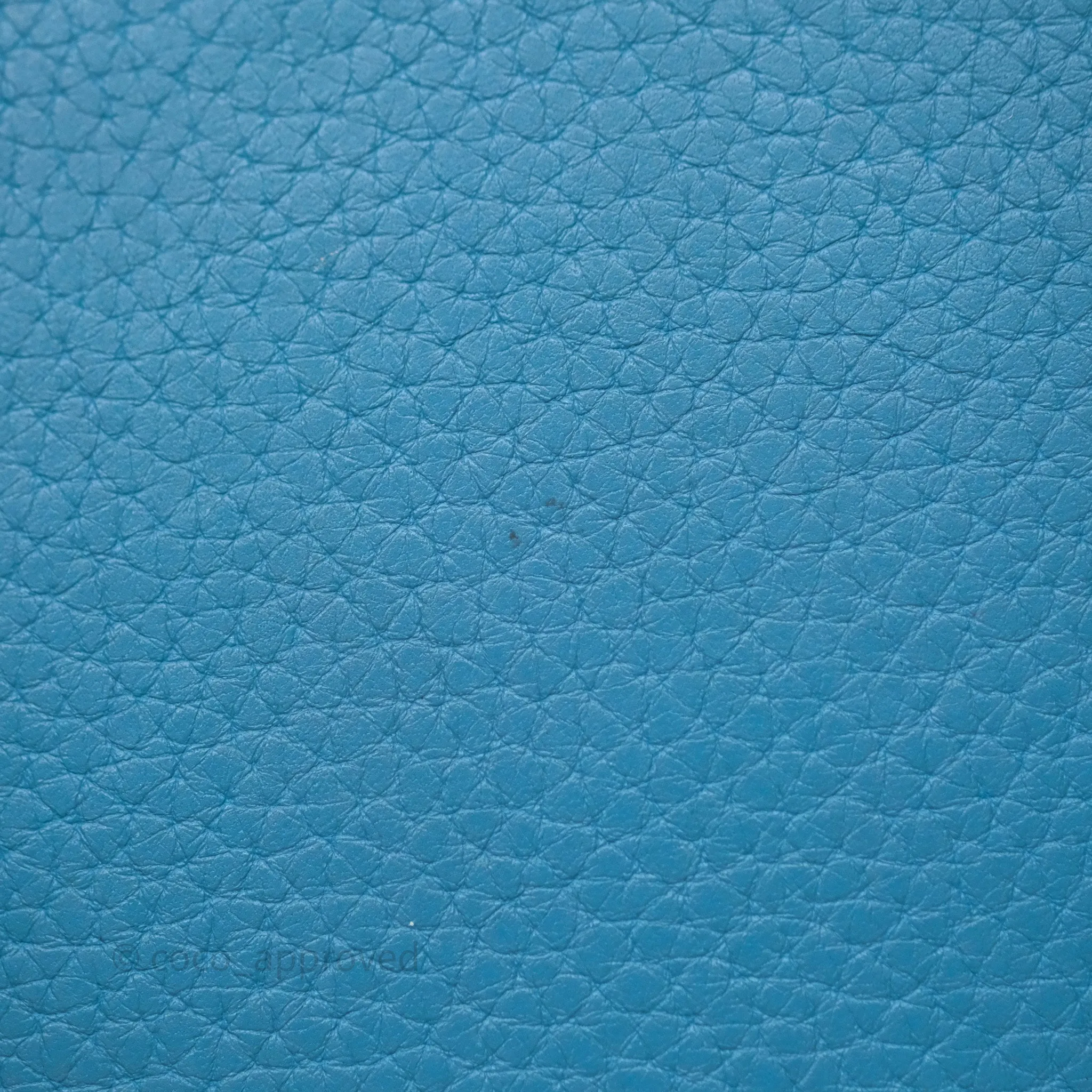 Herms Picotin 18 Blue Jean 75 Clemence Palladium Hardware