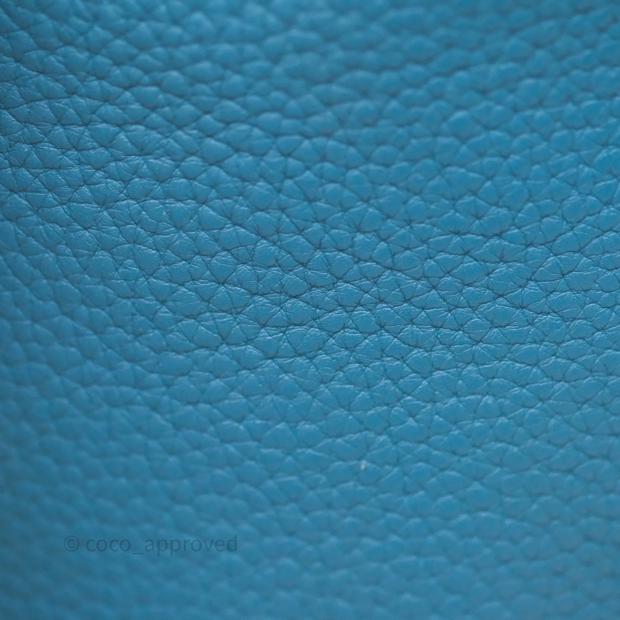 Herms Picotin 18 Blue Jean 75 Clemence Palladium Hardware