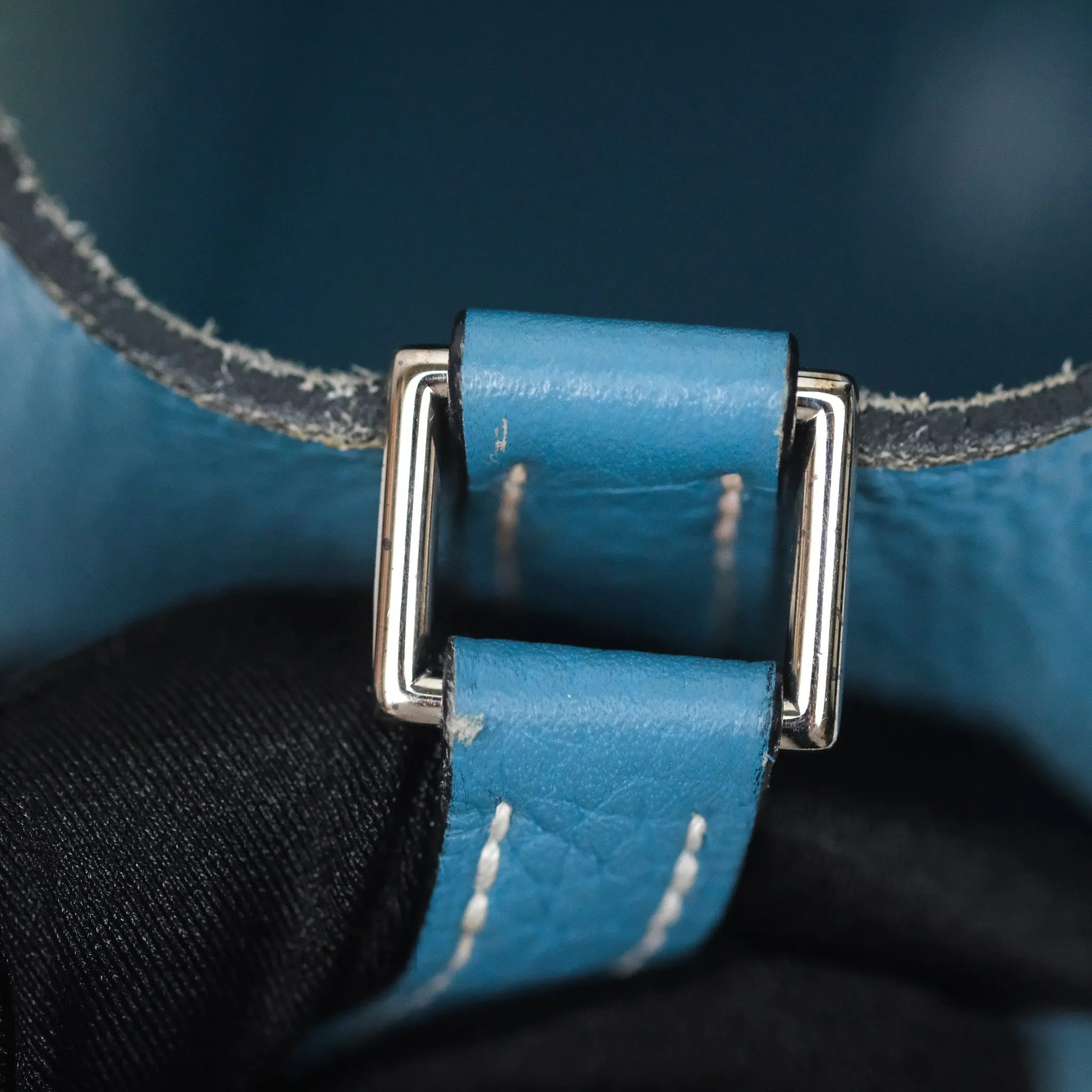 Herms Picotin 18 Blue Jean 75 Clemence Palladium Hardware
