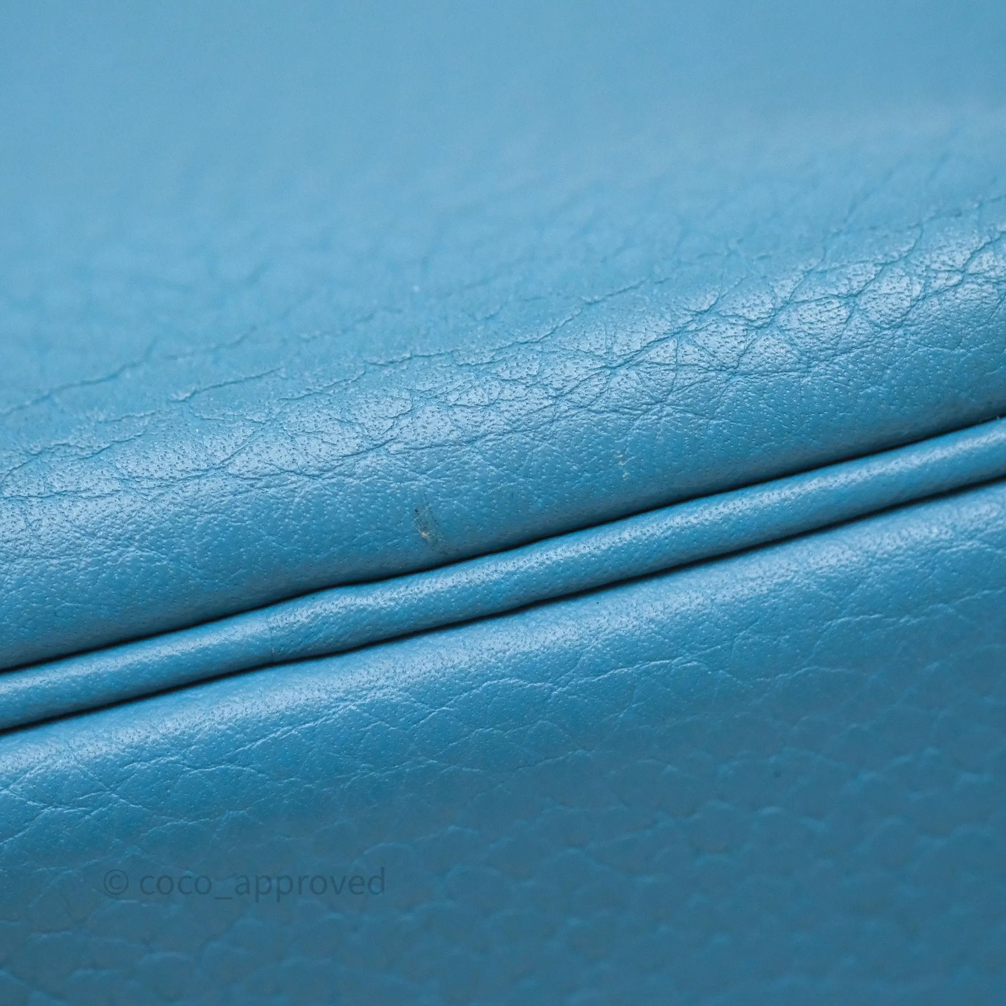 Herms Picotin 18 Blue Jean 75 Clemence Palladium Hardware