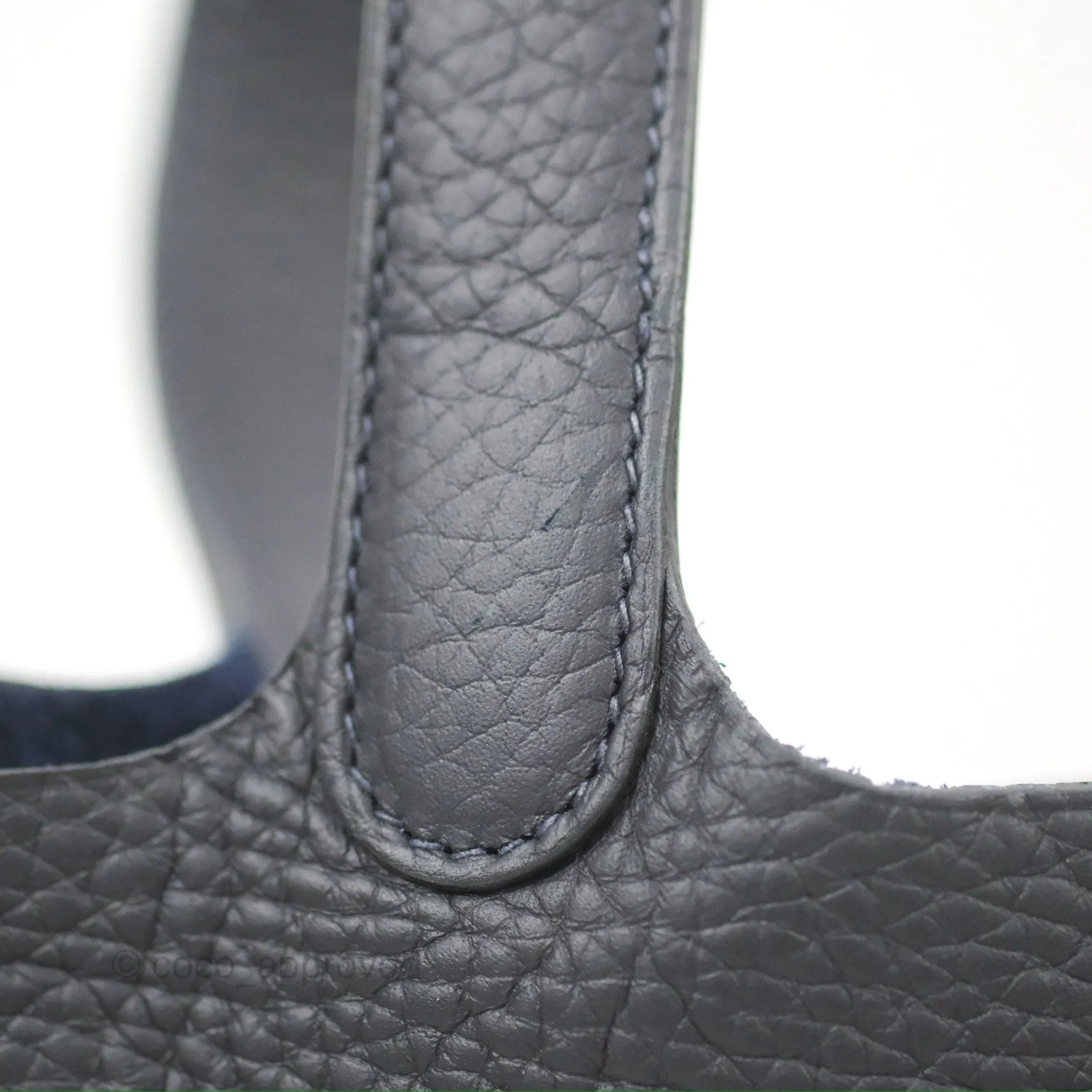 Herms Picotin 18 Caban Clemence Palladium Hardware