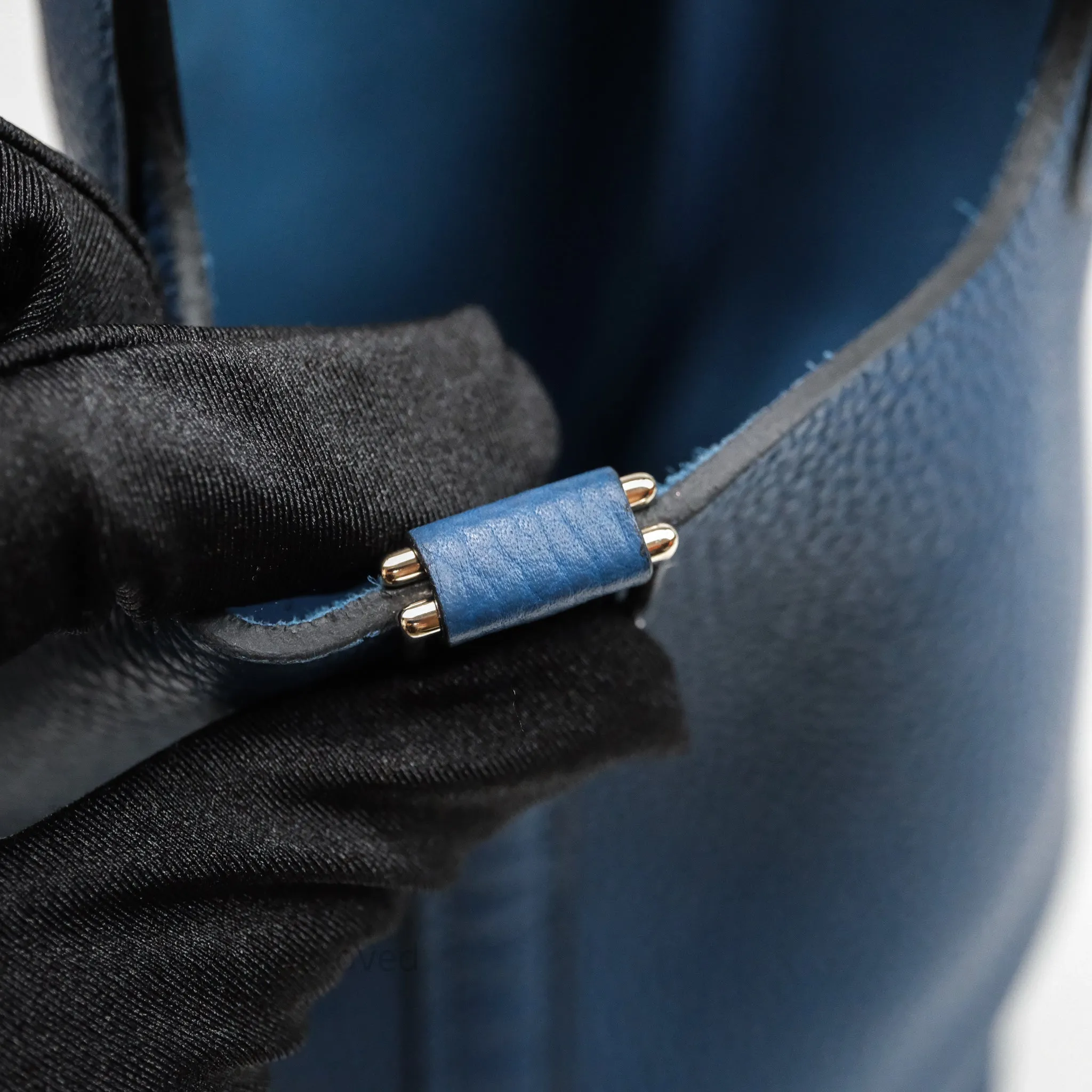 Herms Picotin 18 Deep Blue S4 Clemence Palladium Hardware