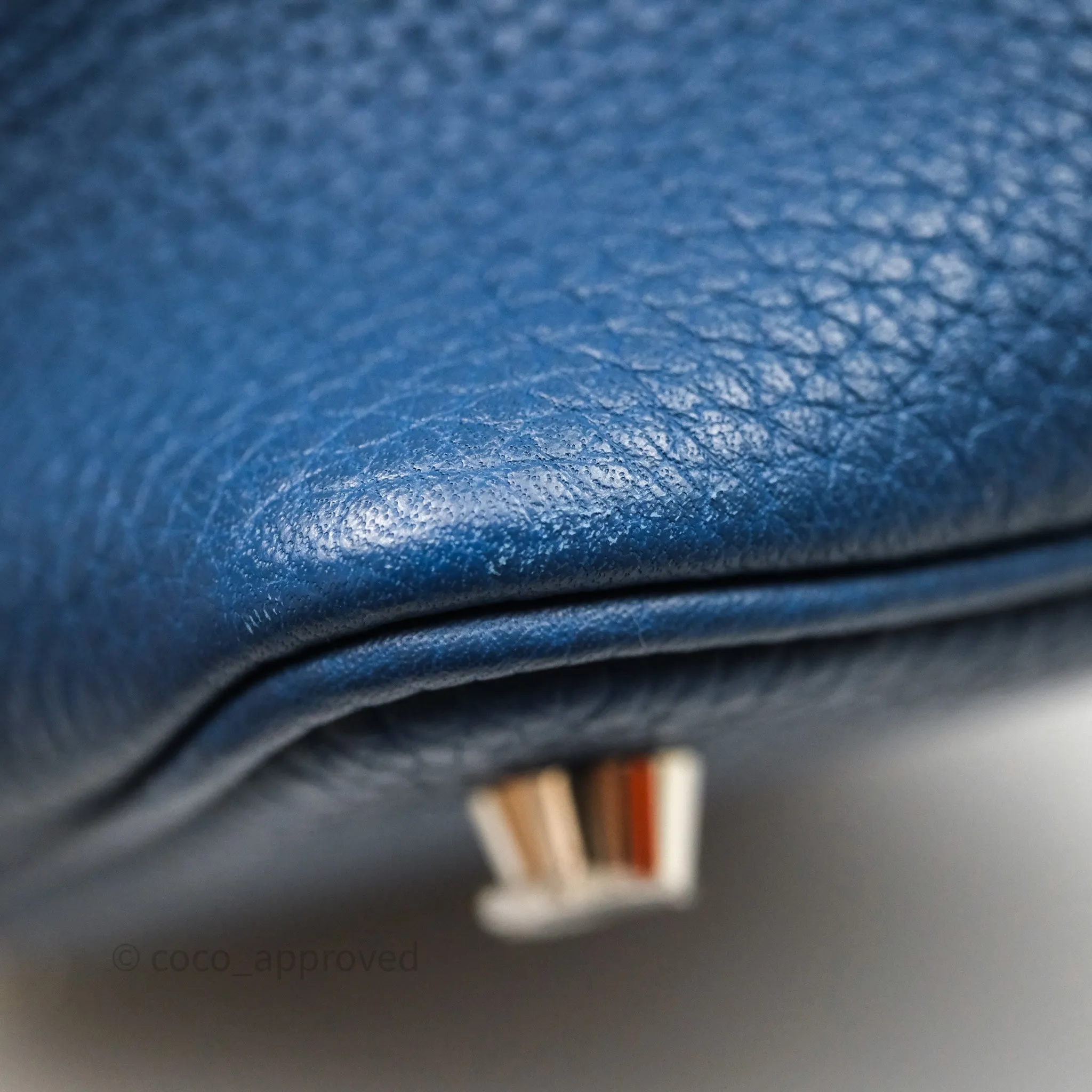 Herms Picotin 18 Deep Blue S4 Clemence Palladium Hardware