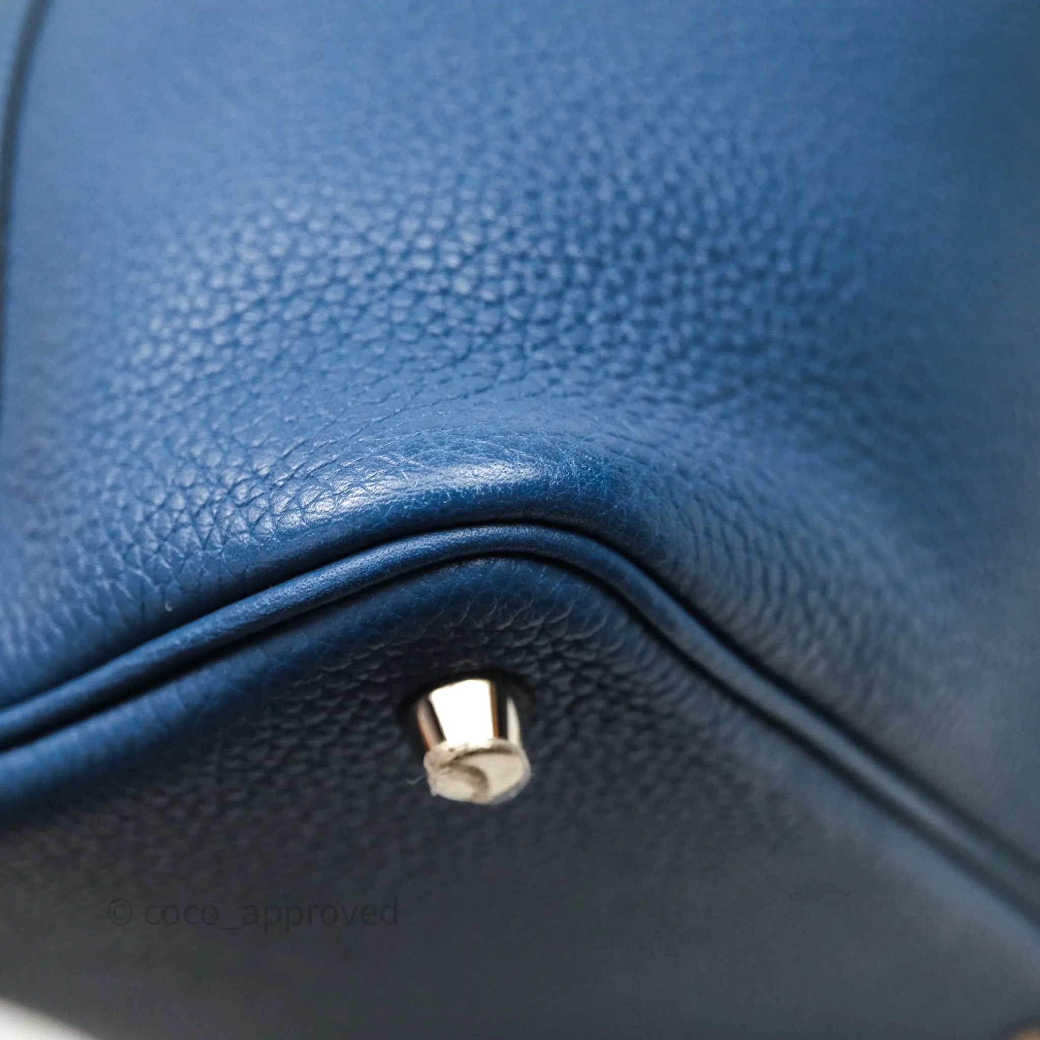 Herms Picotin 18 Deep Blue S4 Clemence Palladium Hardware