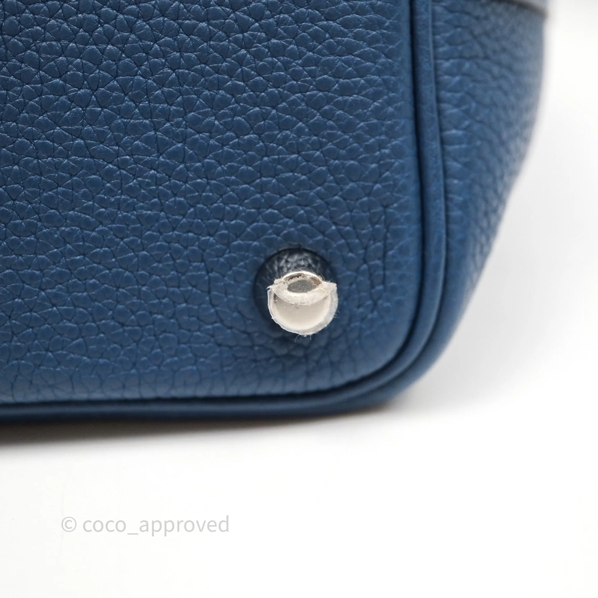 Herms Picotin 18 Deep Blue S4 Clemence Palladium Hardware