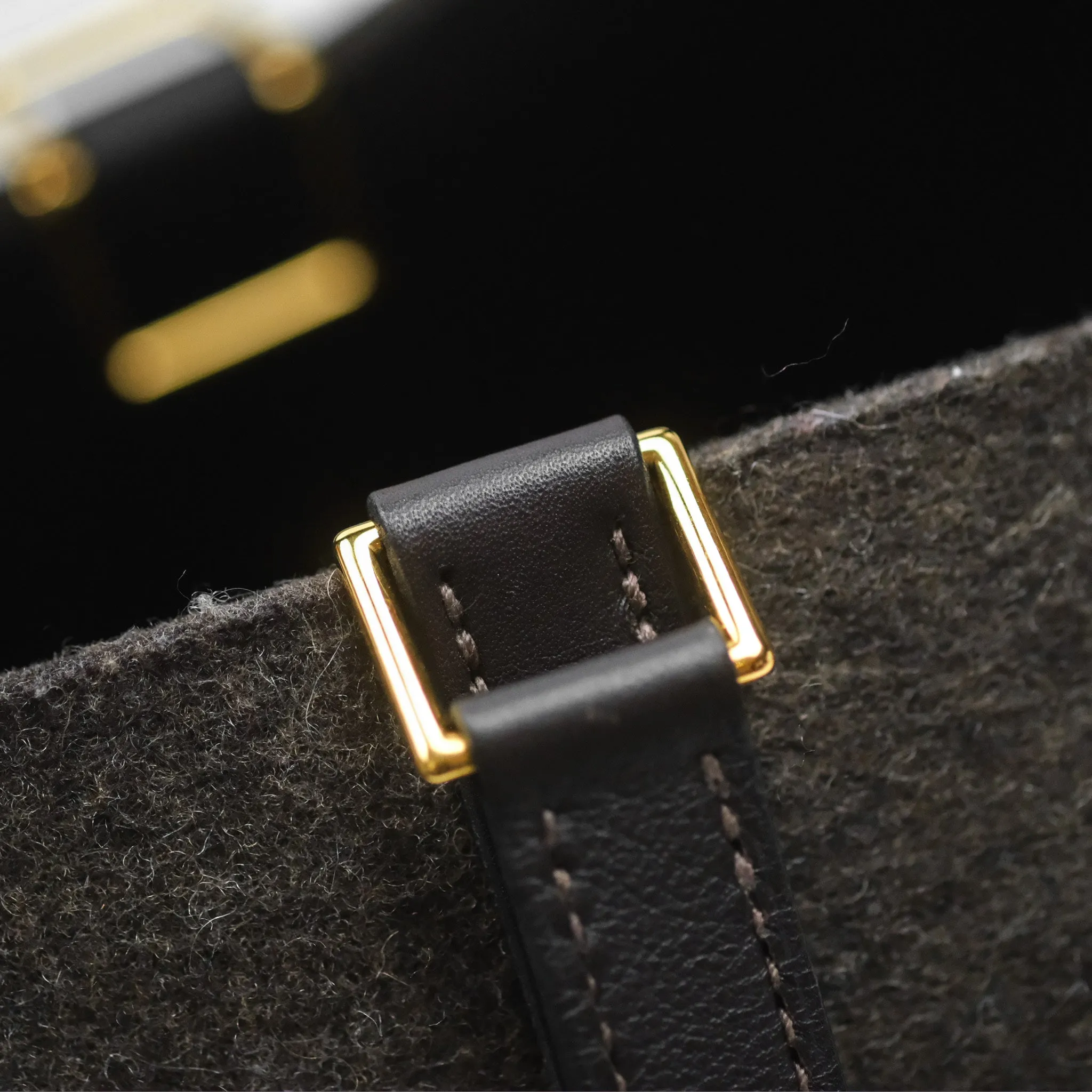 Herms Picotin 18 Ebene 46 Wool Feutre Swift Gold Hardware