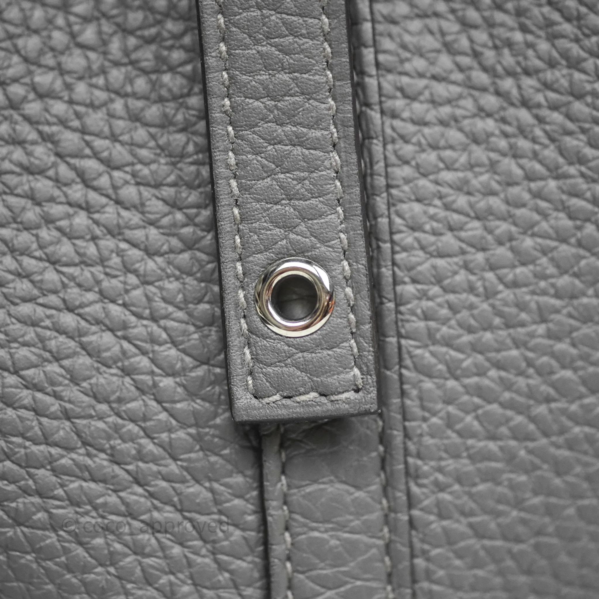 Herms Picotin 18 Etain 8F Clemence Palladium Hardware