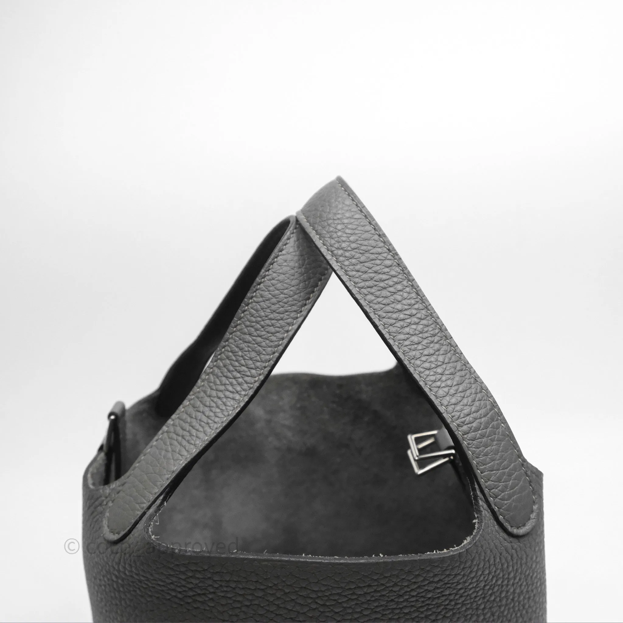 Herms Picotin 18 Etain 8F Clemence Palladium Hardware