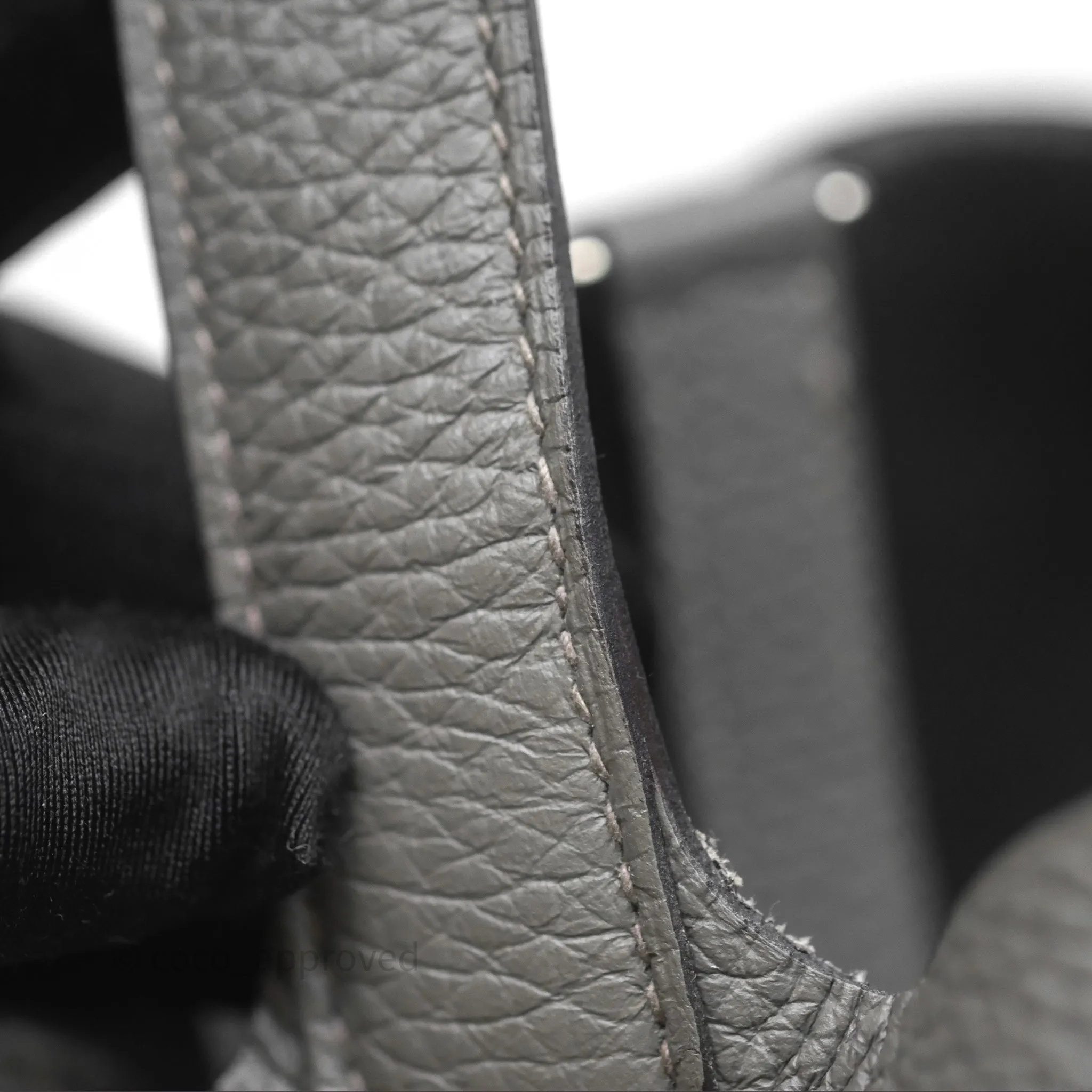 Herms Picotin 18 Etain 8F Clemence Palladium Hardware