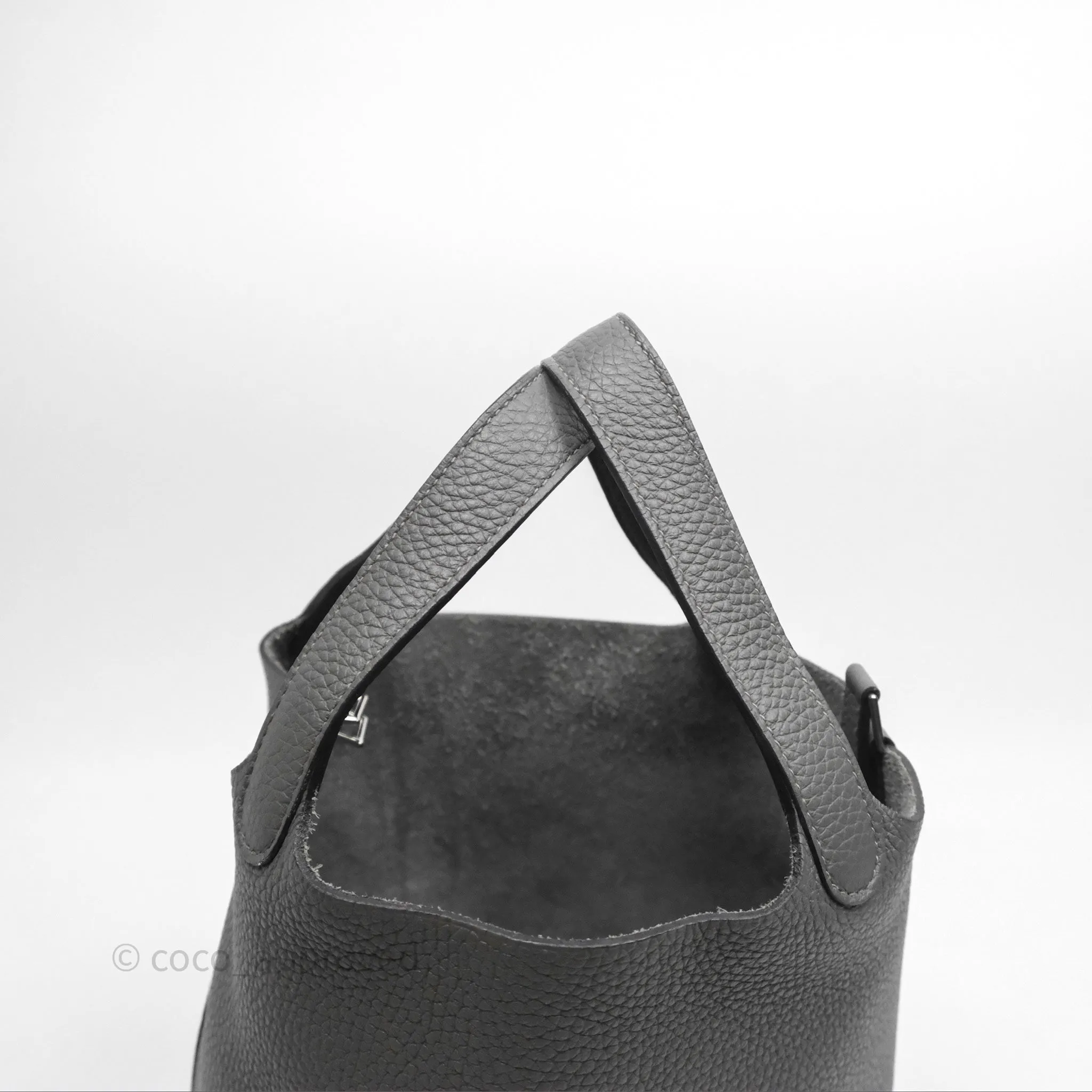 Herms Picotin 18 Etain 8F Clemence Palladium Hardware