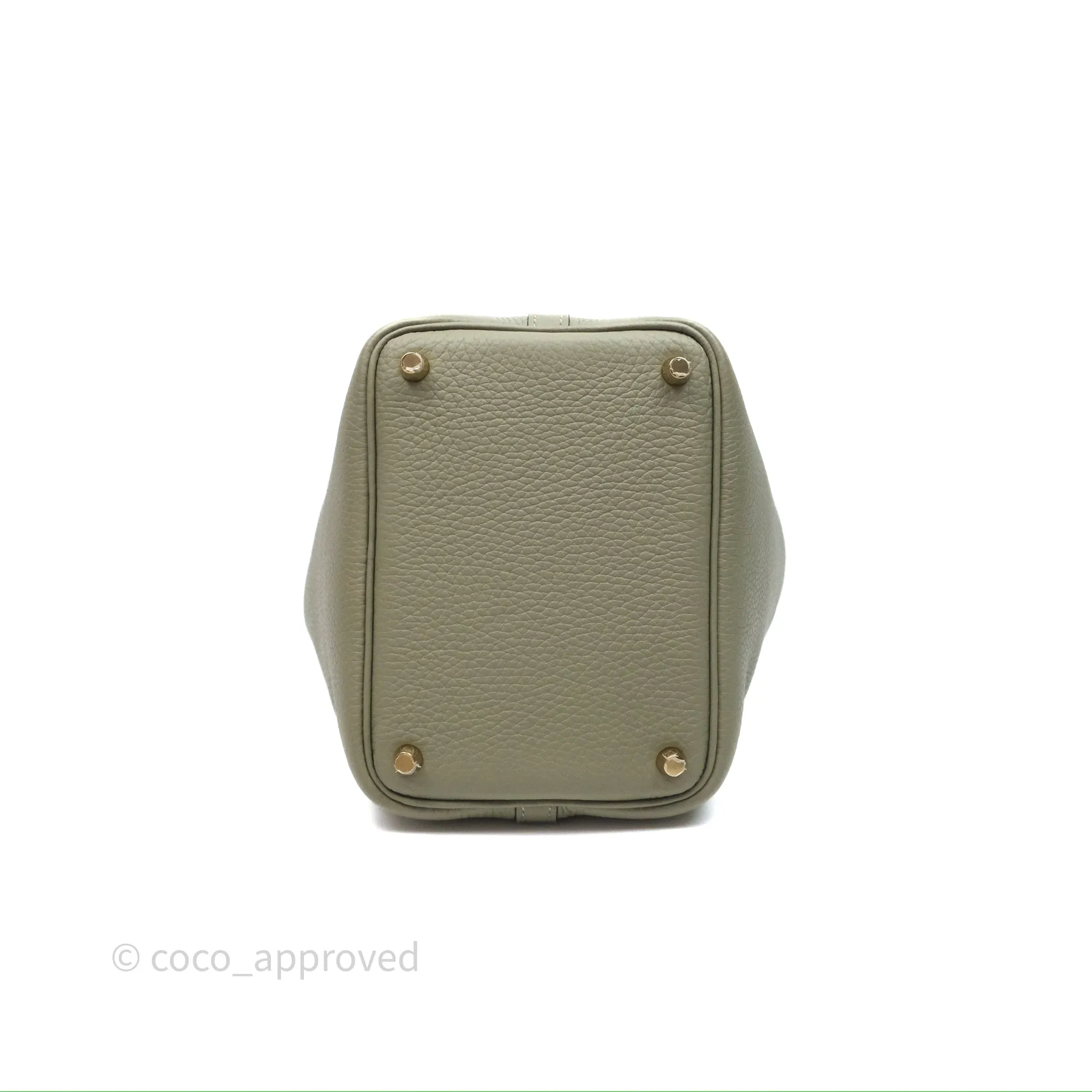Herms Picotin 18 Lock Sauge Q1 Clemence Gold Hardware