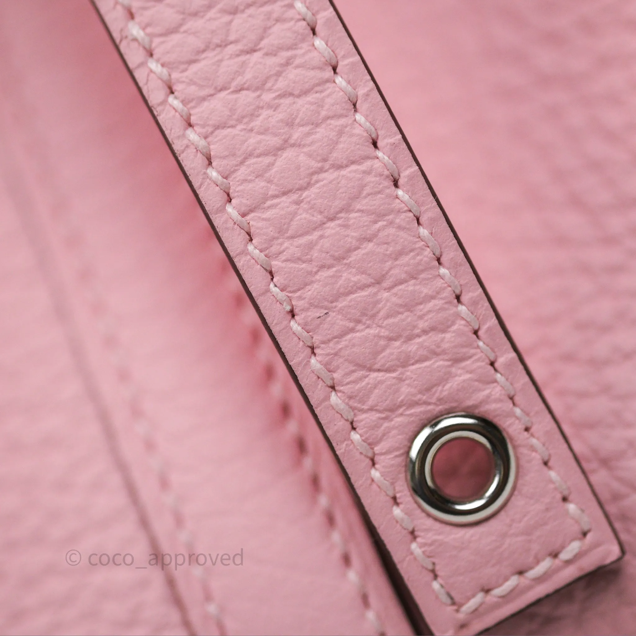 Herms Picotin 18 Rose Sakura 3Q Clemence Palladium Hardware