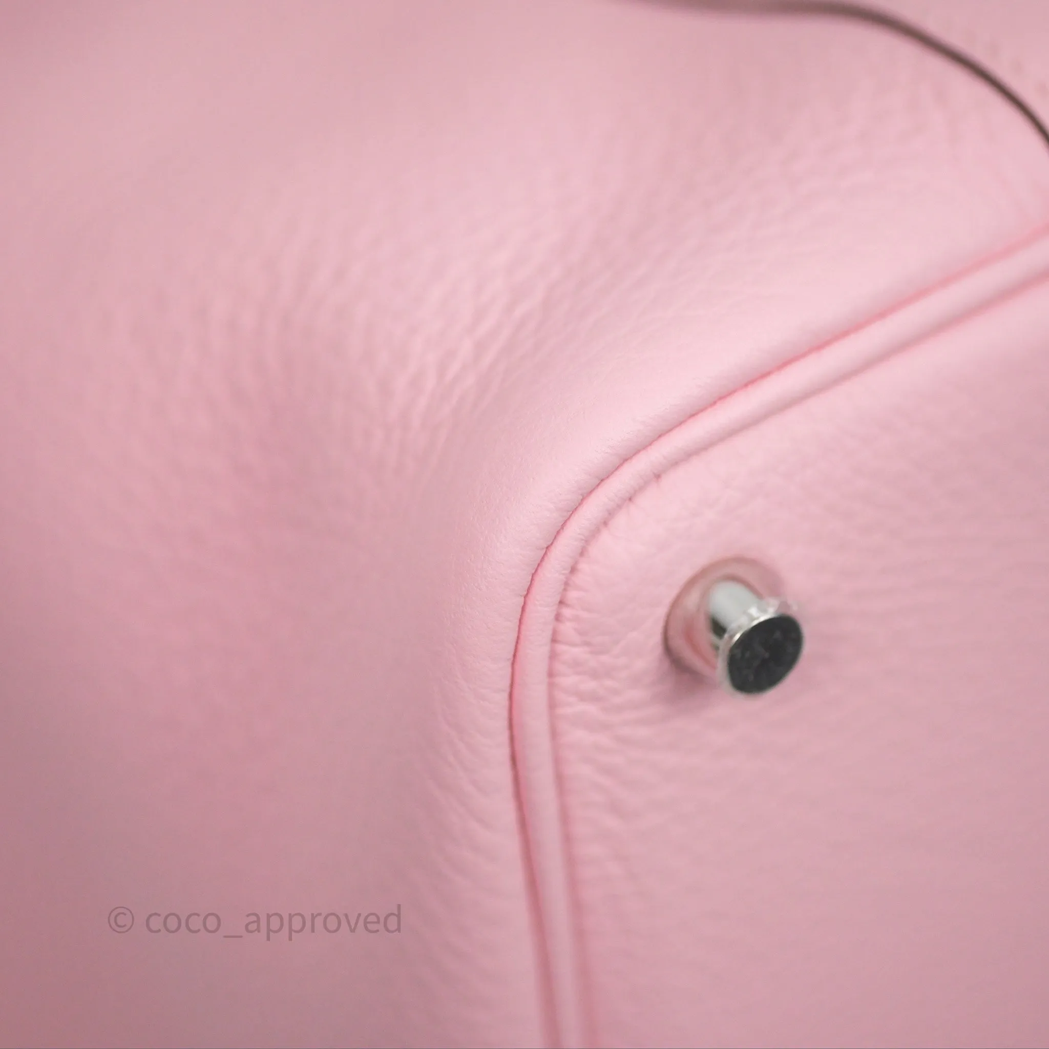 Herms Picotin 18 Rose Sakura 3Q Clemence Palladium Hardware