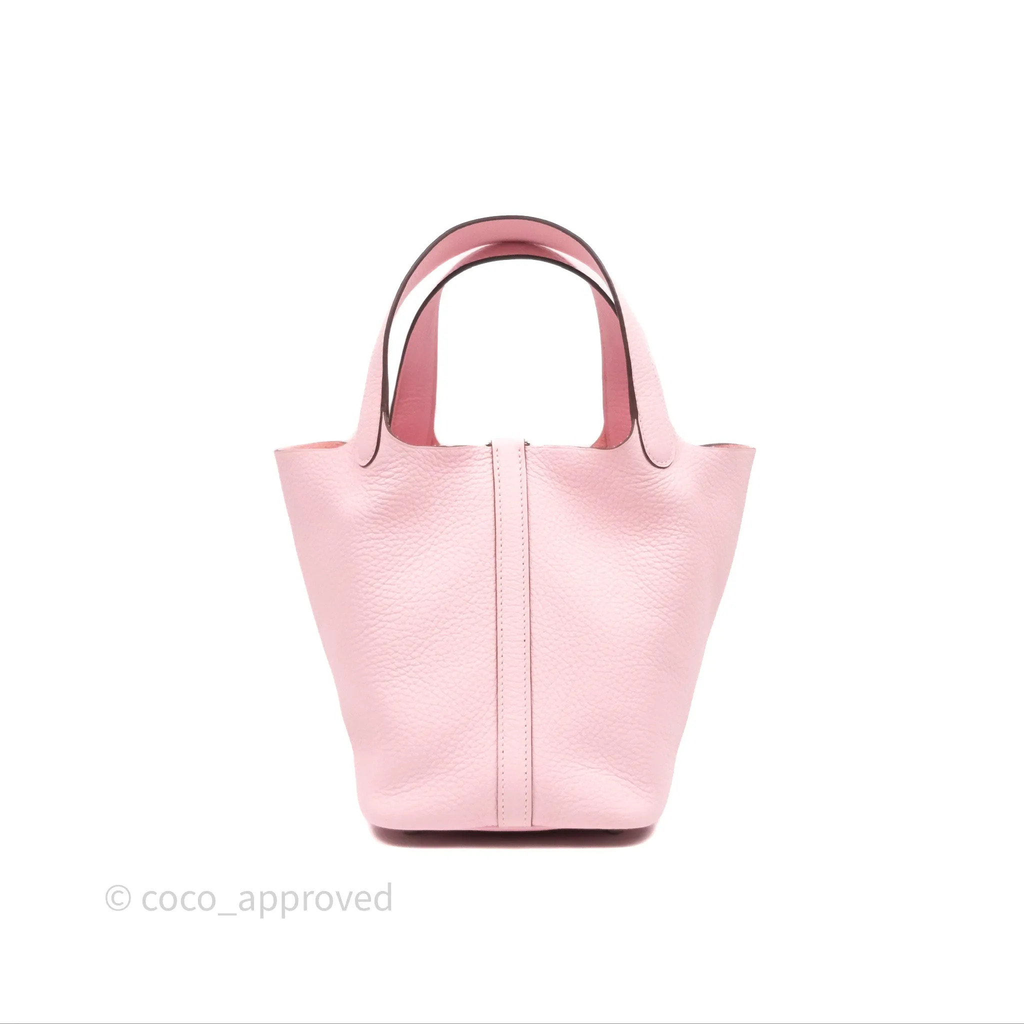 Herms Picotin 18 Rose Sakura 3Q Clemence Palladium Hardware