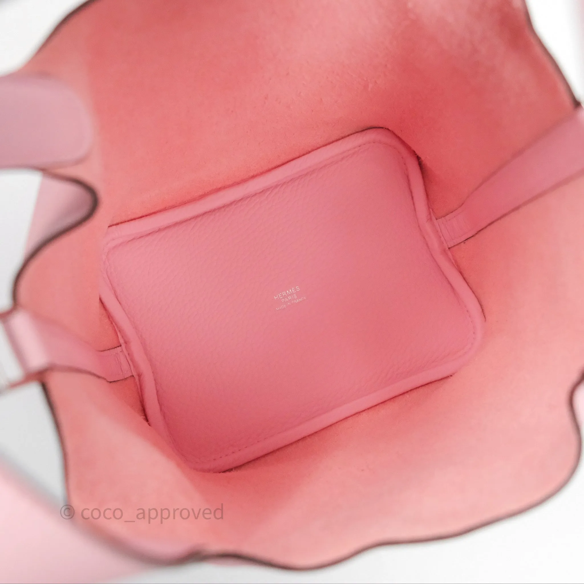 Herms Picotin 18 Rose Sakura 3Q Clemence Palladium Hardware
