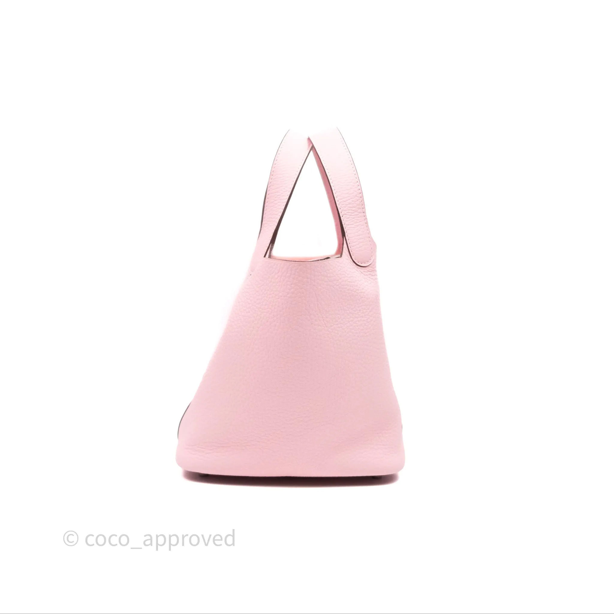Herms Picotin 18 Rose Sakura 3Q Clemence Palladium Hardware