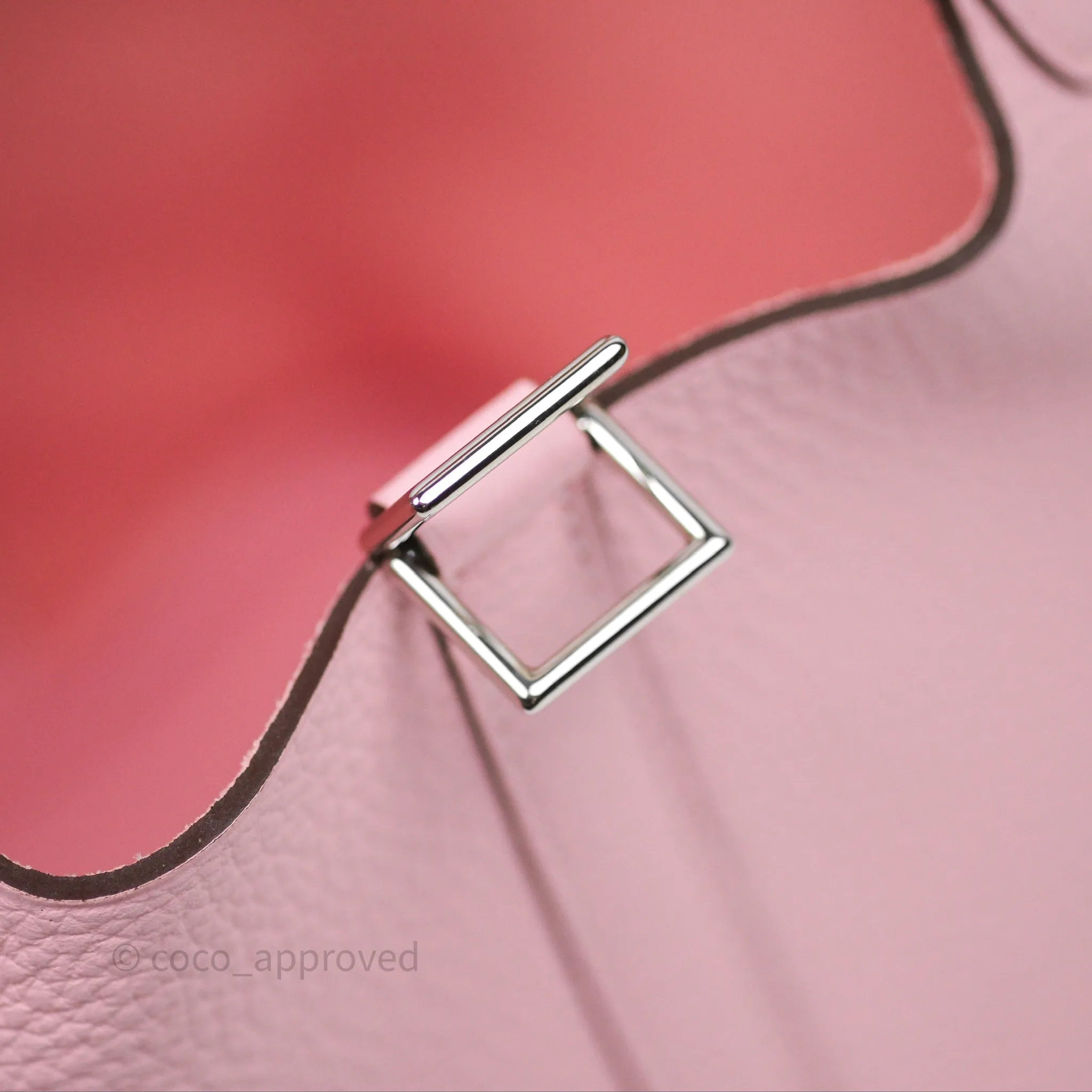 Herms Picotin 18 Rose Sakura 3Q Clemence Palladium Hardware