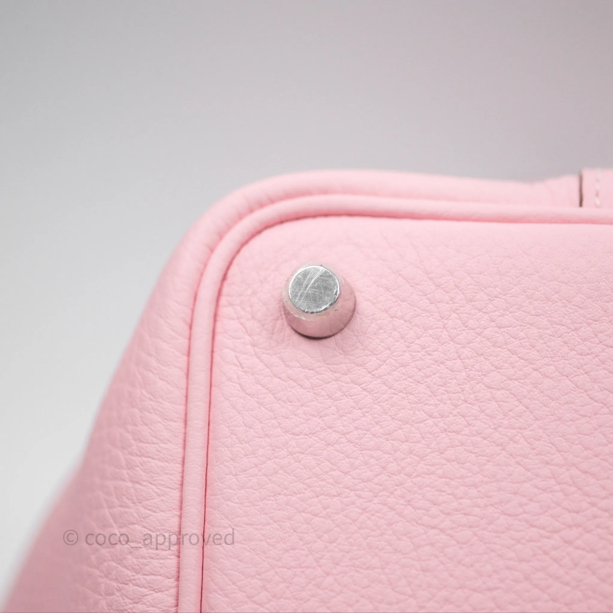 Herms Picotin 18 Rose Sakura 3Q Clemence Palladium Hardware