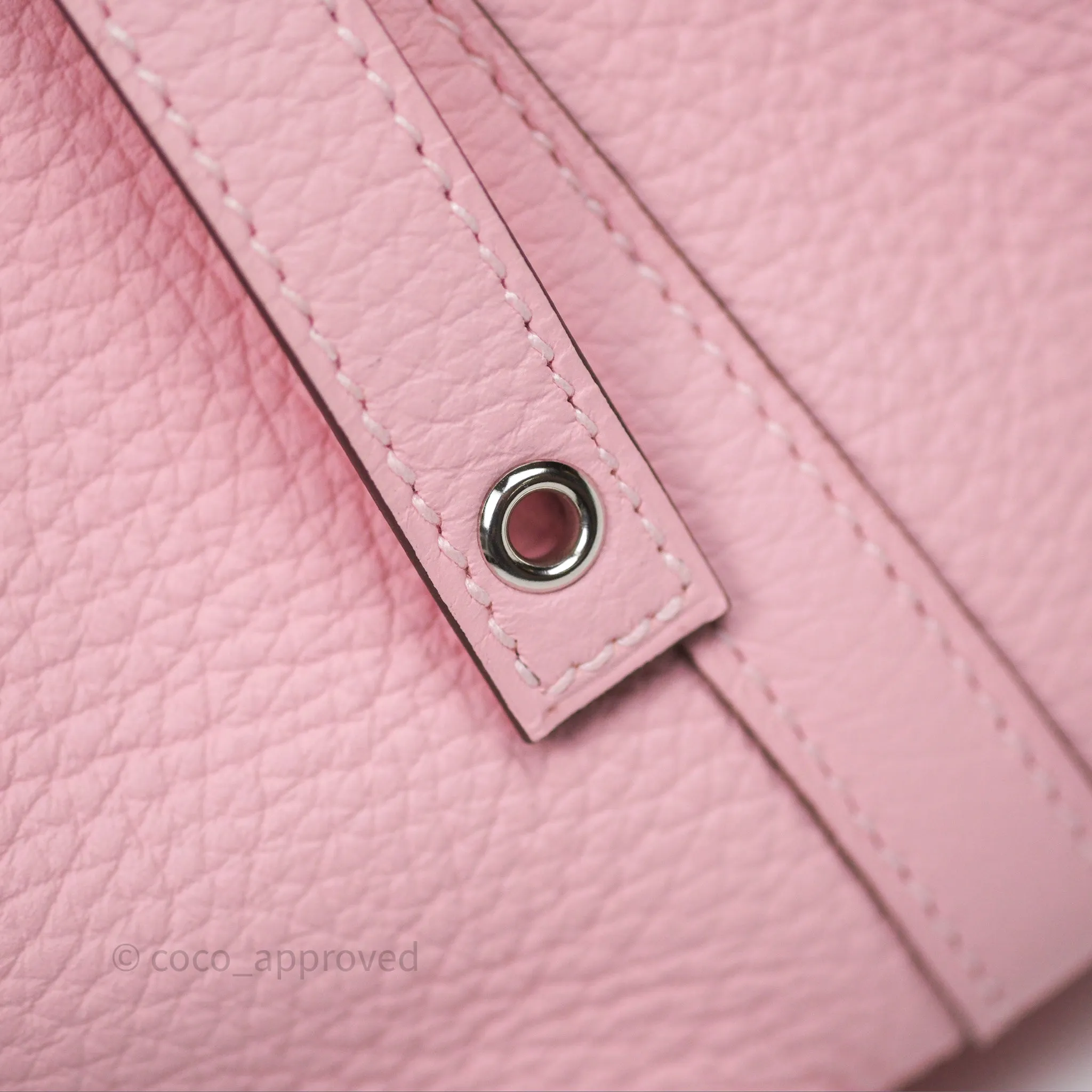 Herms Picotin 18 Rose Sakura 3Q Clemence Palladium Hardware