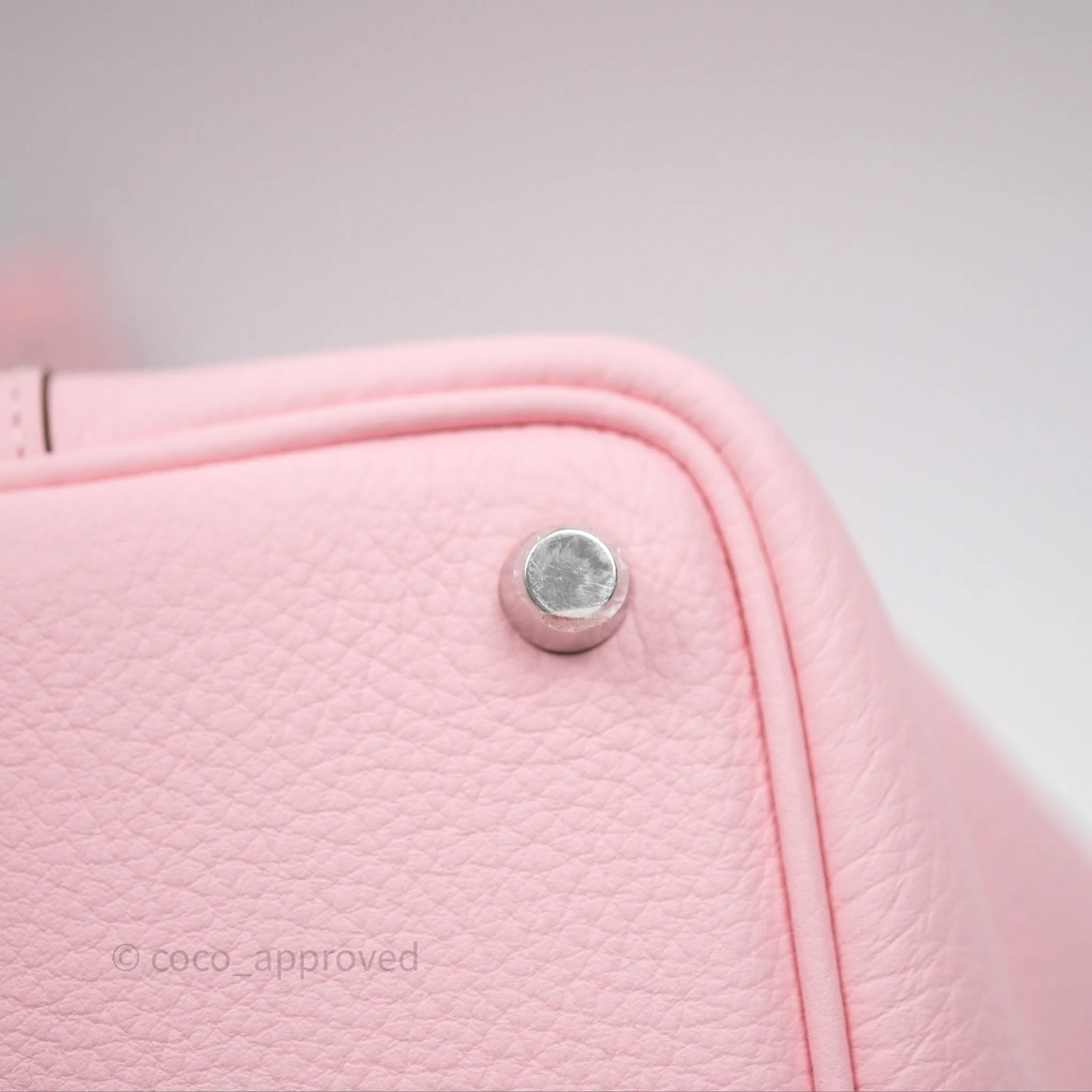 Herms Picotin 18 Rose Sakura 3Q Clemence Palladium Hardware