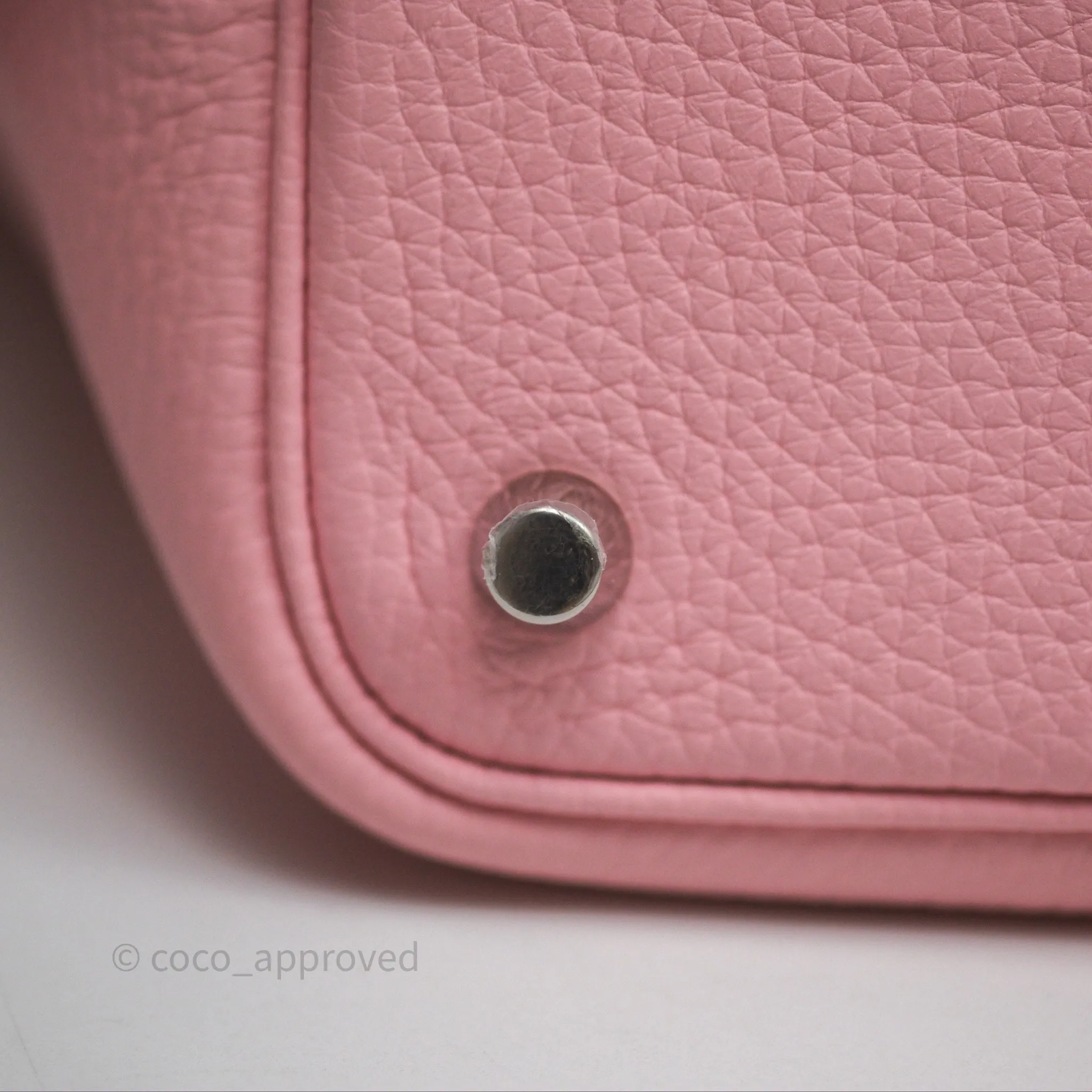 Herms Picotin 18 Rose Sakura Clemence Palladium Hardware