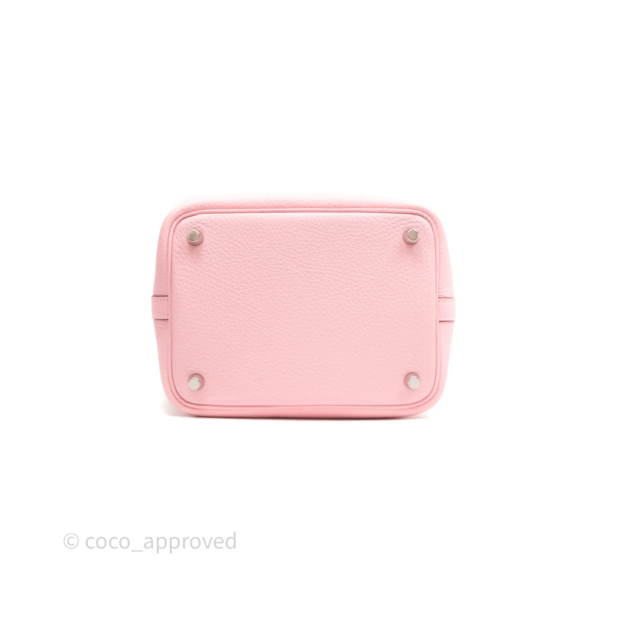 Herms Picotin 18 Rose Sakura Clemence Palladium Hardware