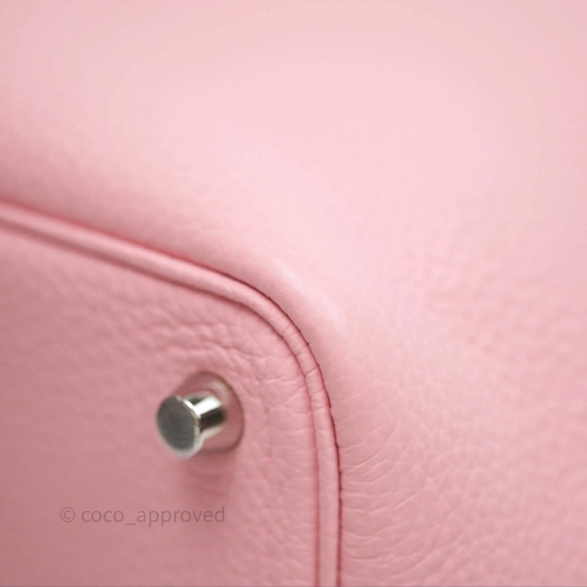Herms Picotin 18 Rose Sakura Clemence Palladium Hardware