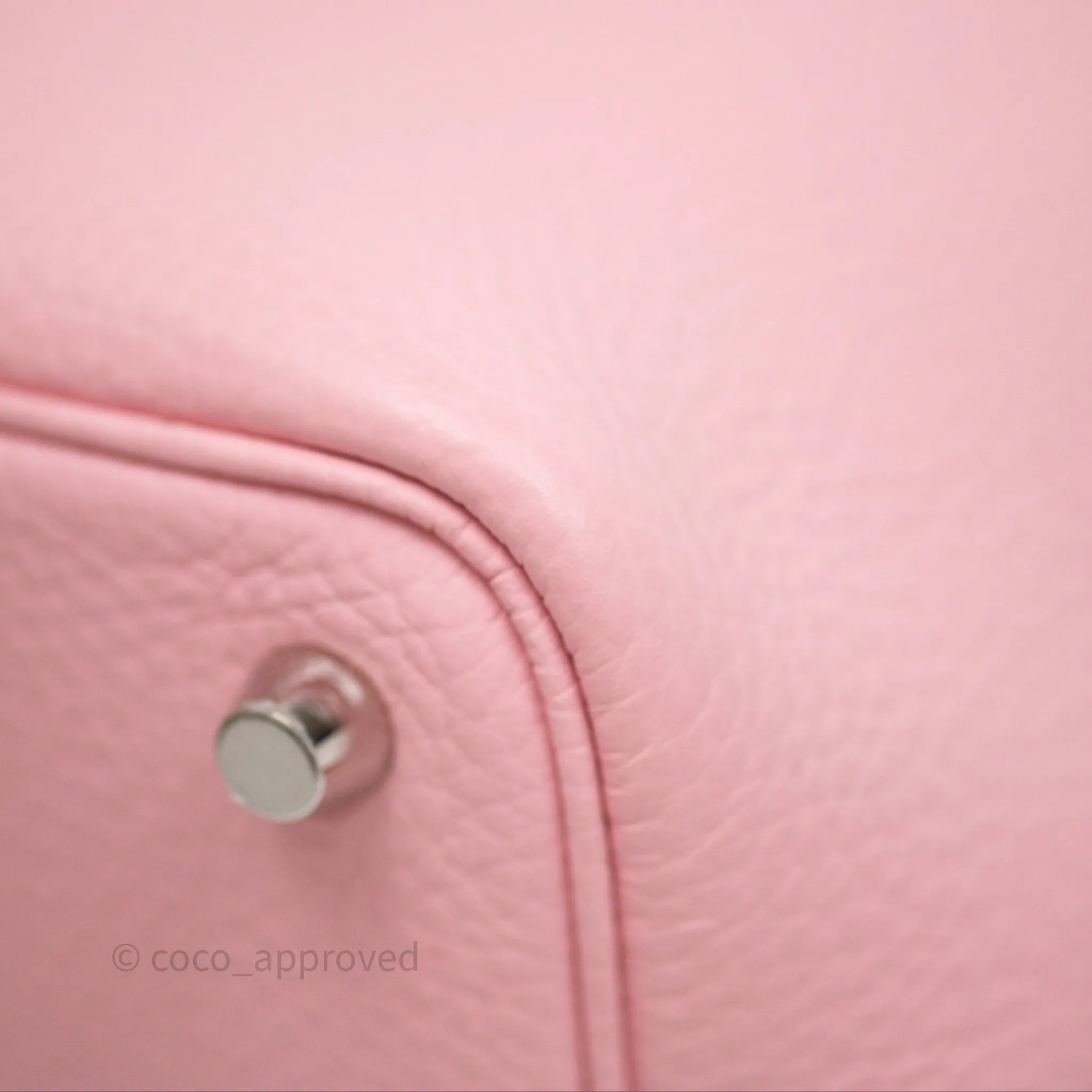 Herms Picotin 18 Rose Sakura Clemence Palladium Hardware
