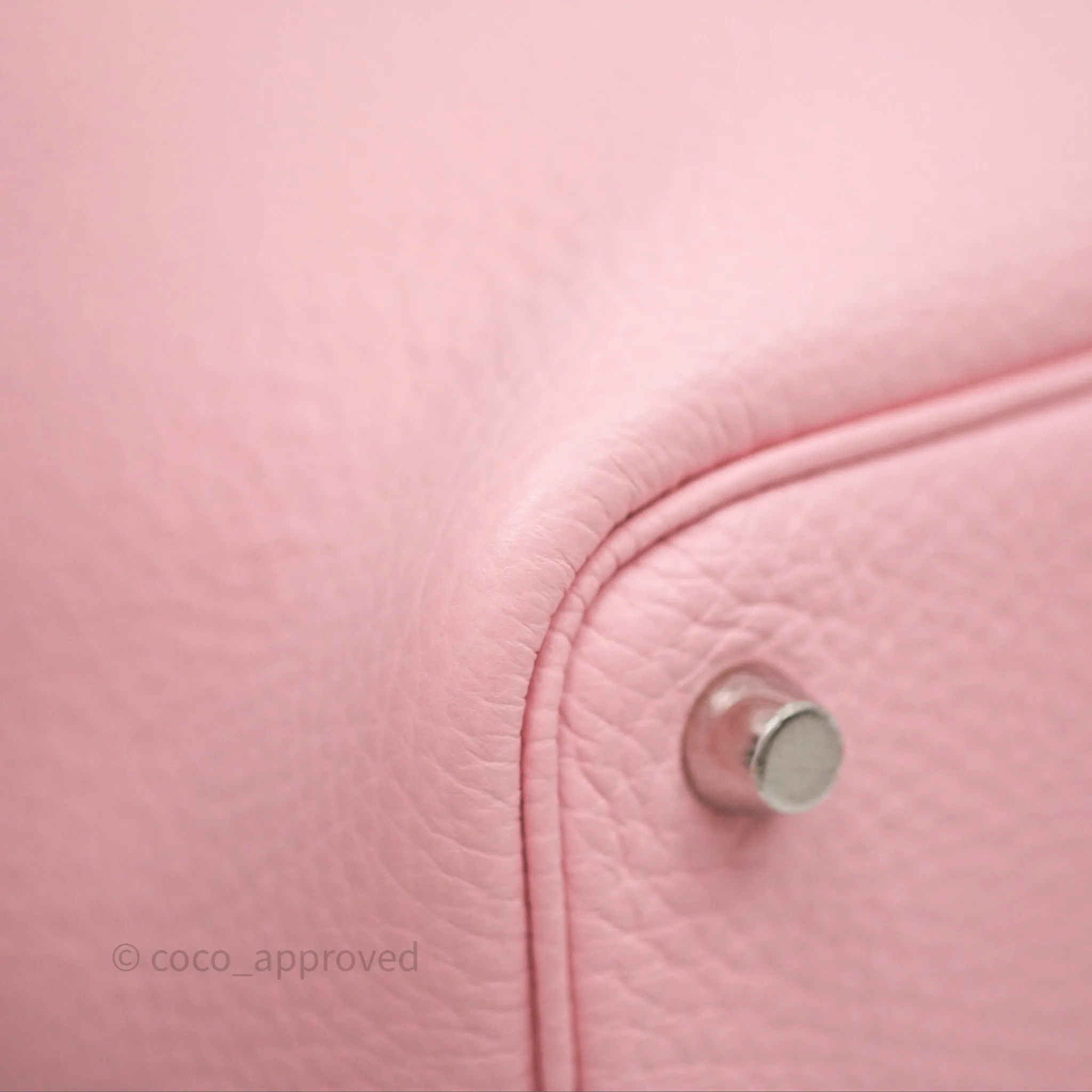 Herms Picotin 18 Rose Sakura Clemence Palladium Hardware