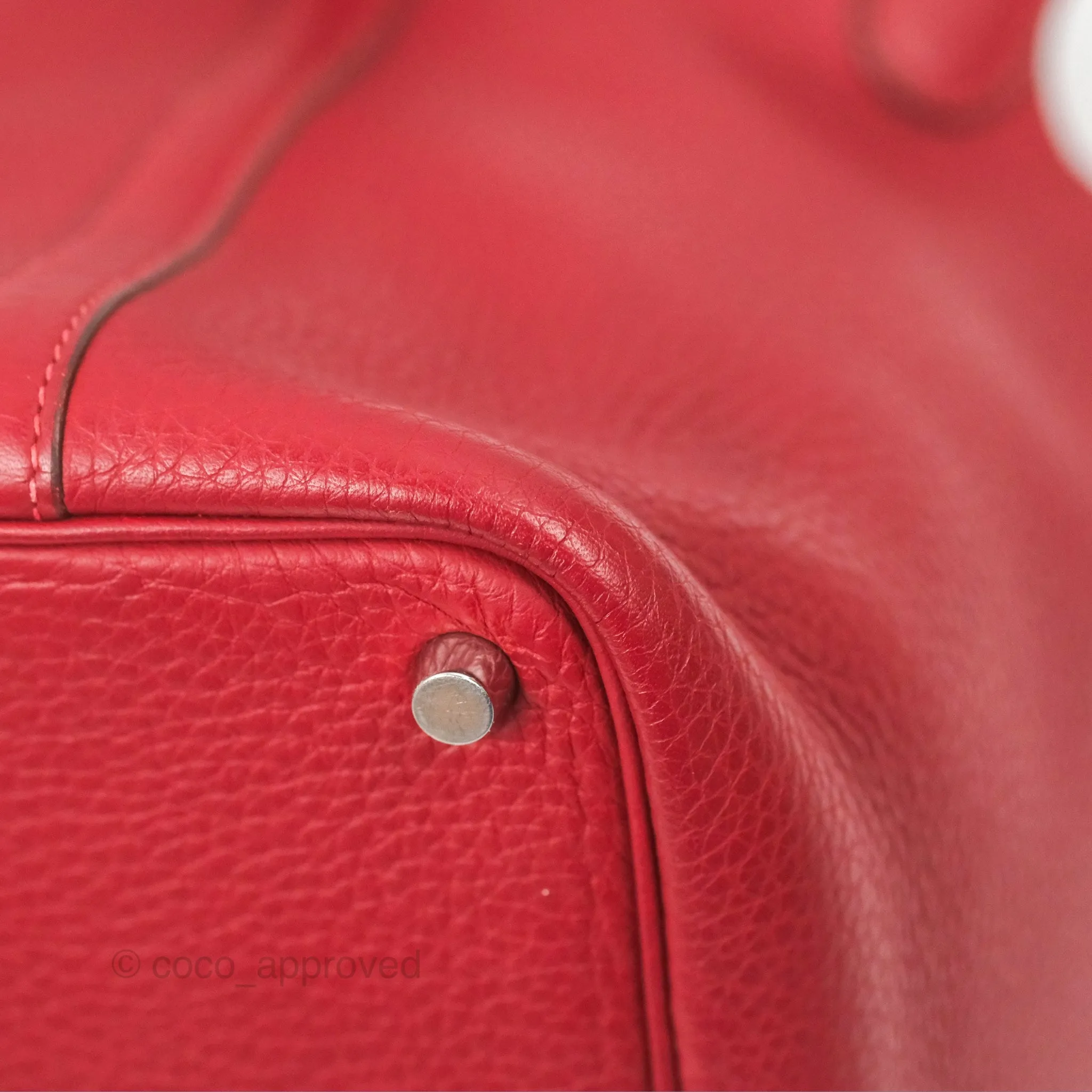 Herms Picotin 18 Rouge Clemence Palladium Hardware