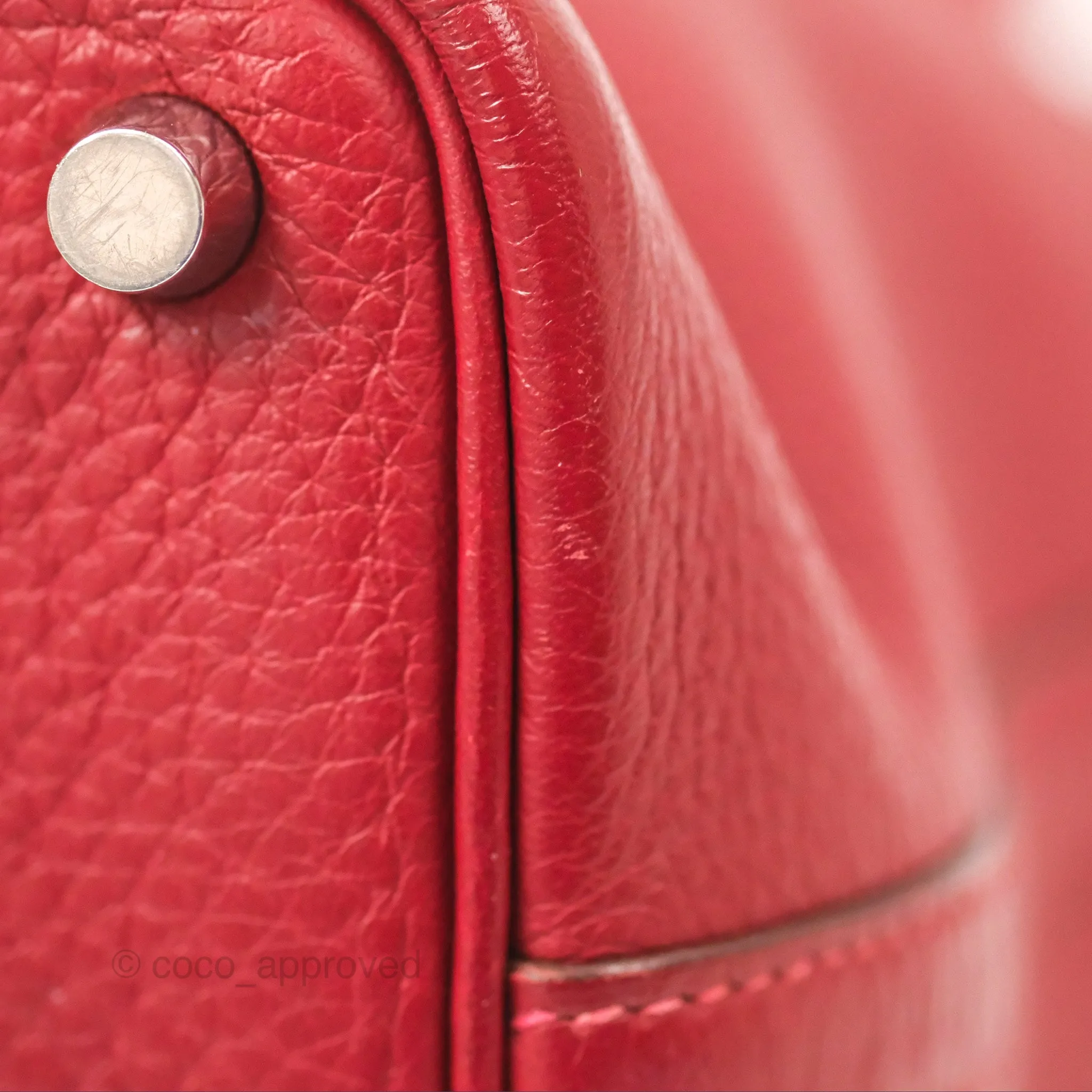Herms Picotin 18 Rouge Clemence Palladium Hardware