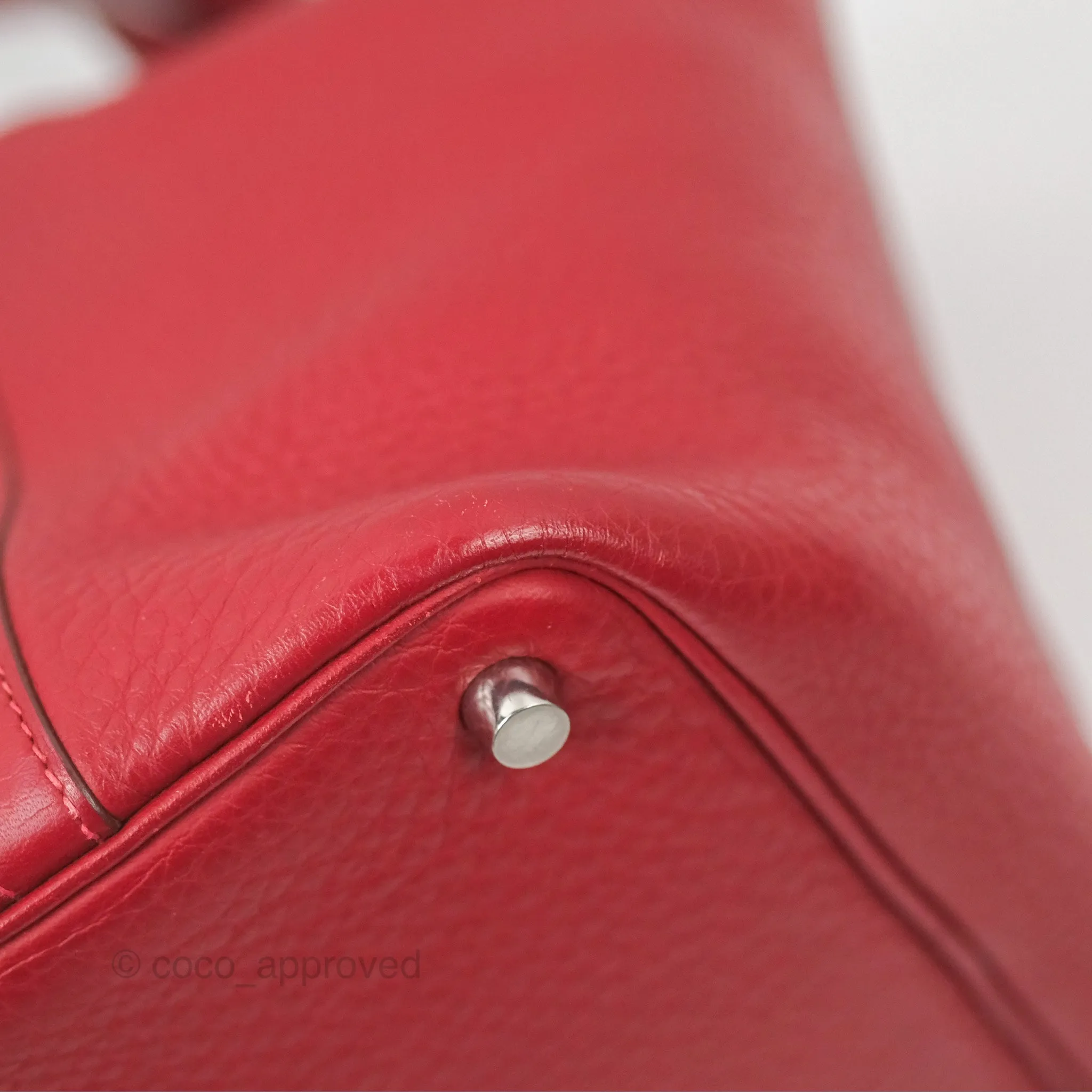 Herms Picotin 18 Rouge Clemence Palladium Hardware