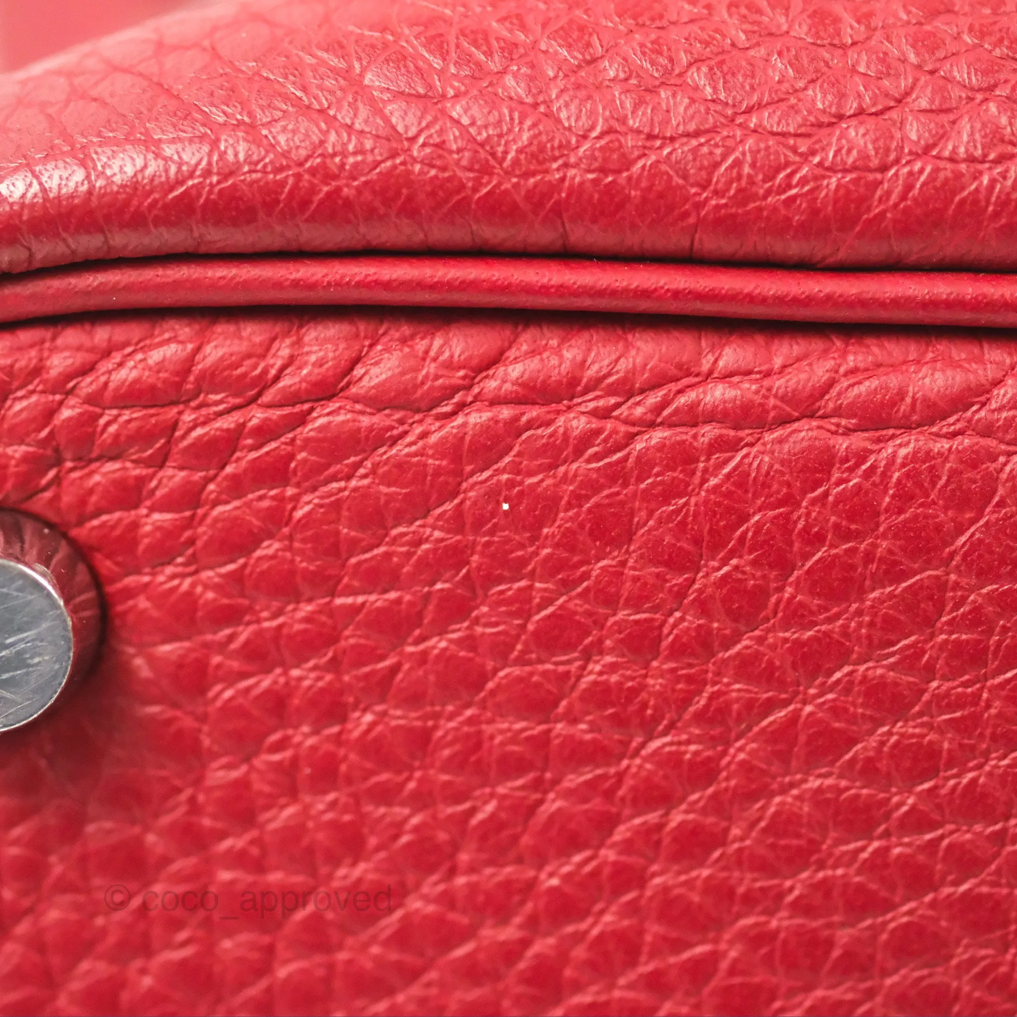 Herms Picotin 18 Rouge Clemence Palladium Hardware