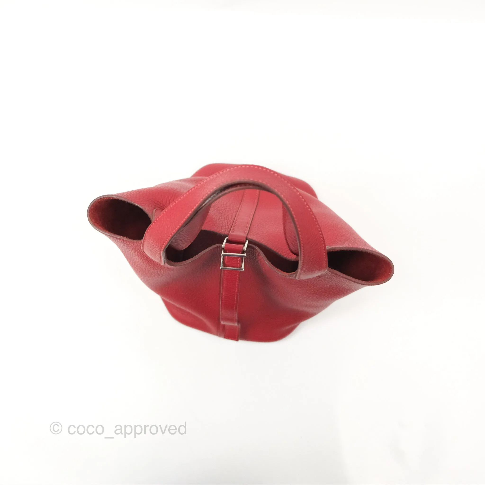 Herms Picotin 18 Rouge Clemence Palladium Hardware
