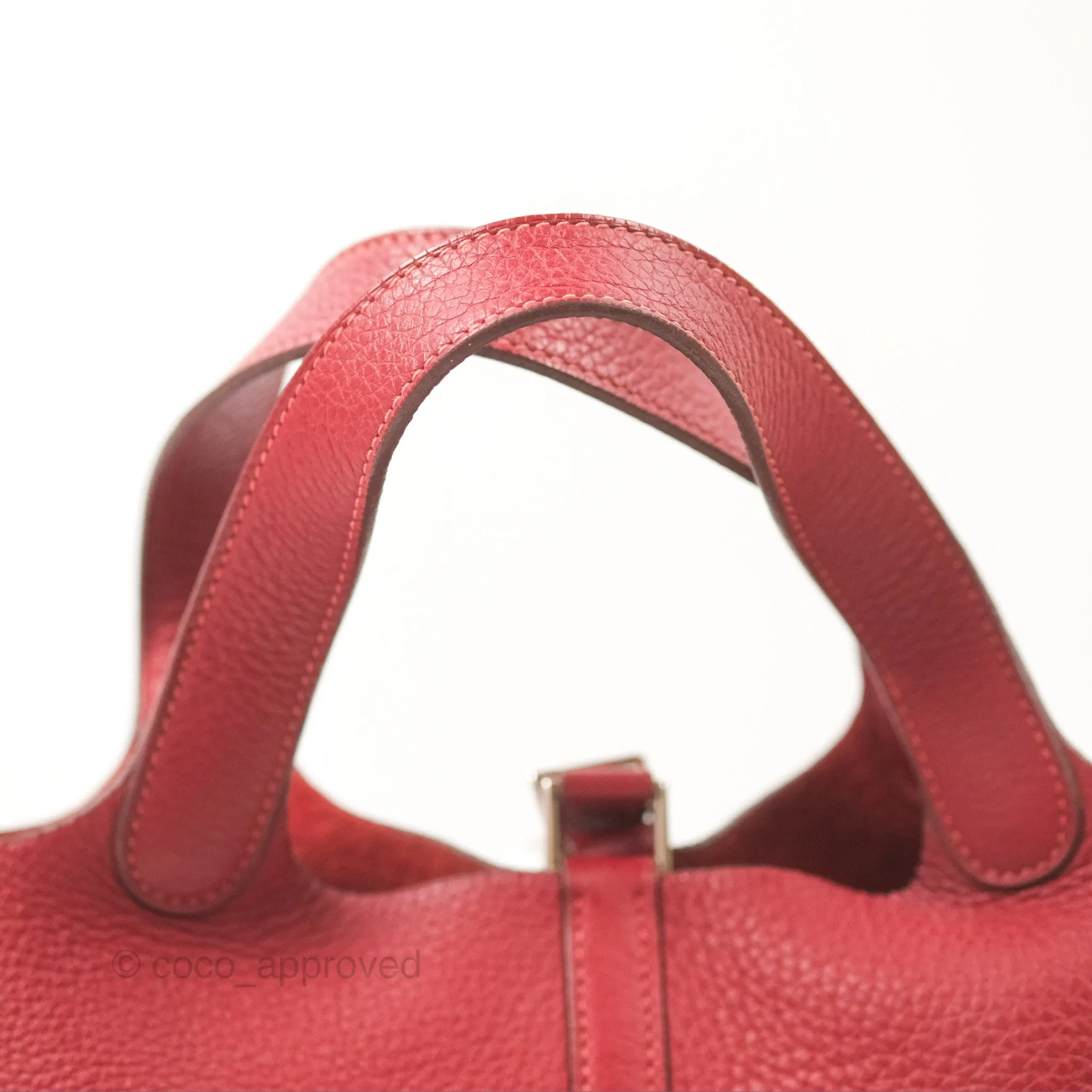 Herms Picotin 18 Rouge Clemence Palladium Hardware
