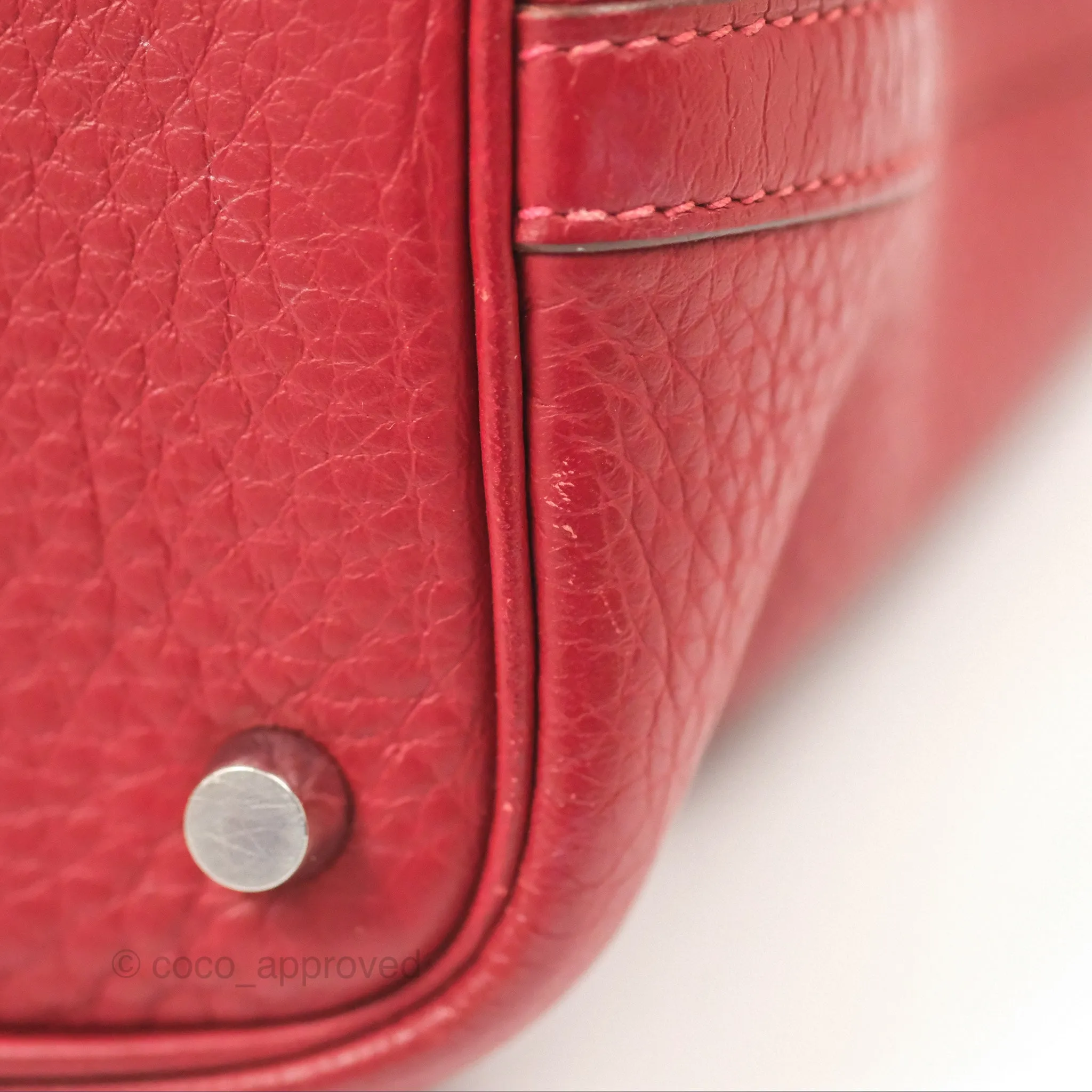 Herms Picotin 18 Rouge Clemence Palladium Hardware